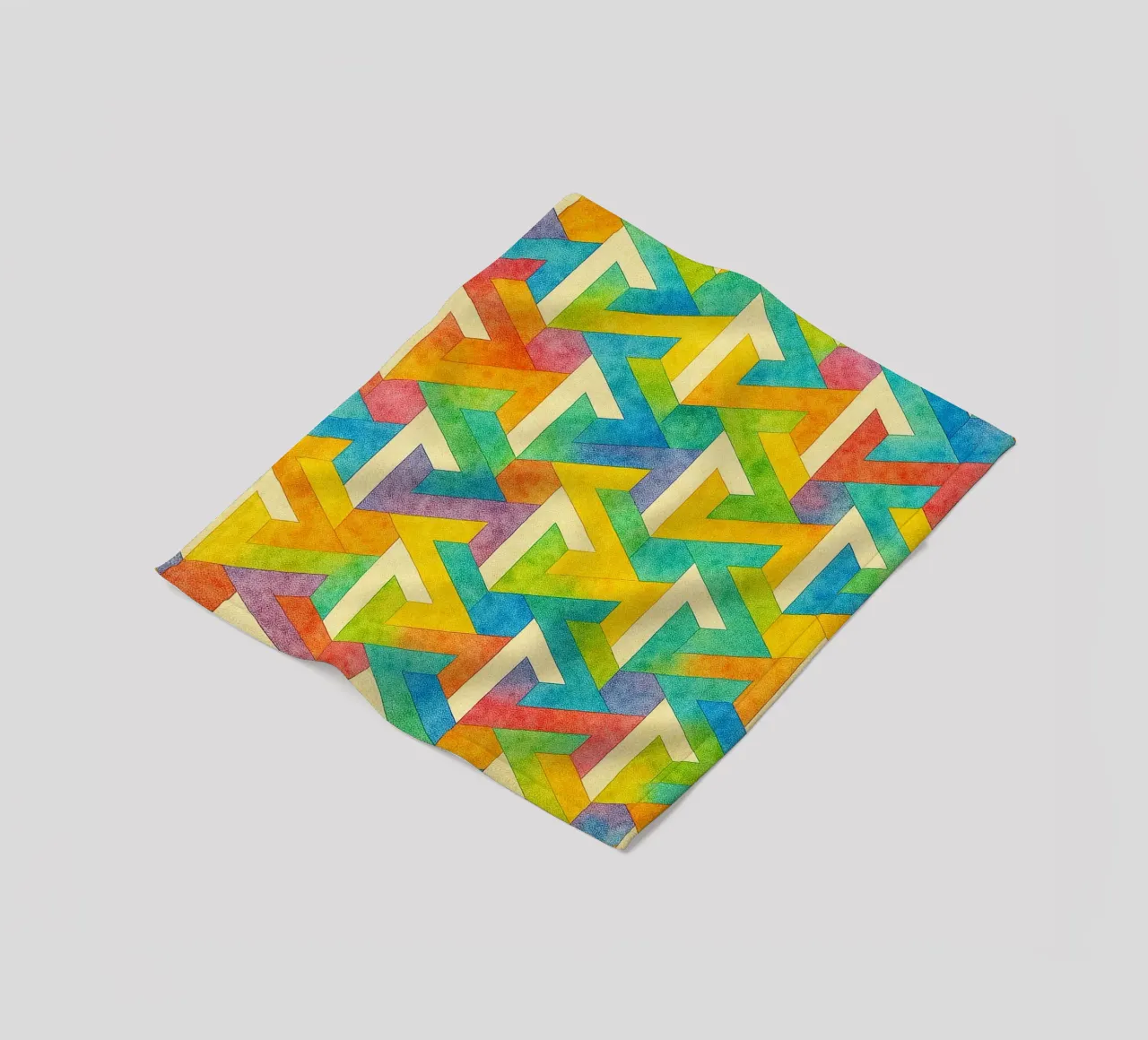 abstract geometrisch kruis lijn fleecedeken van arkhanz