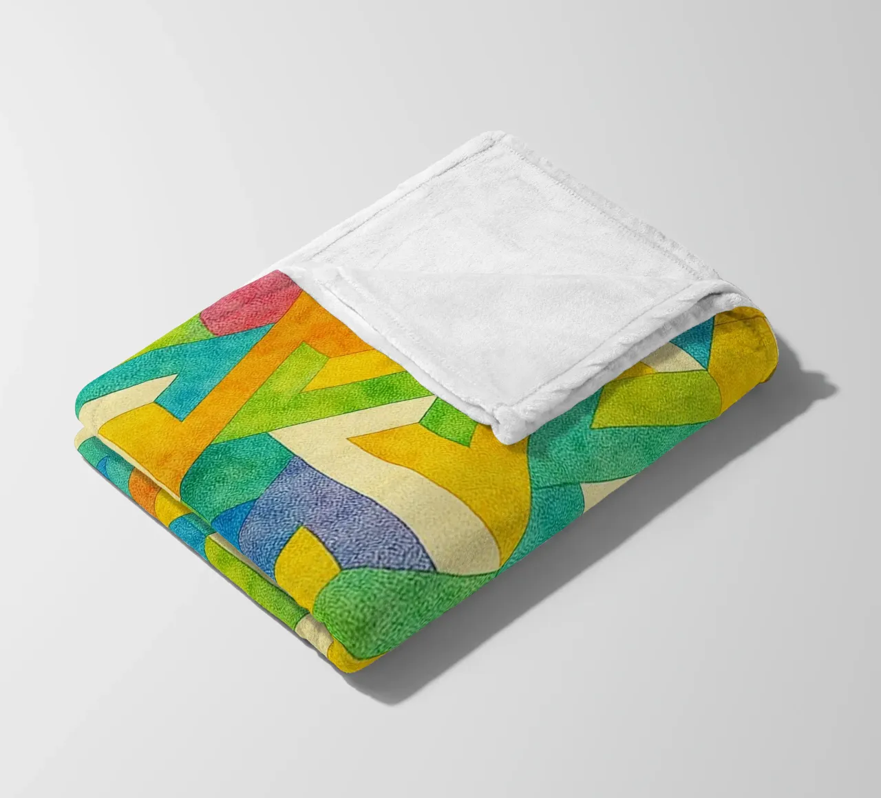 abstract geometrisch kruis lijn fleecedeken van arkhanz