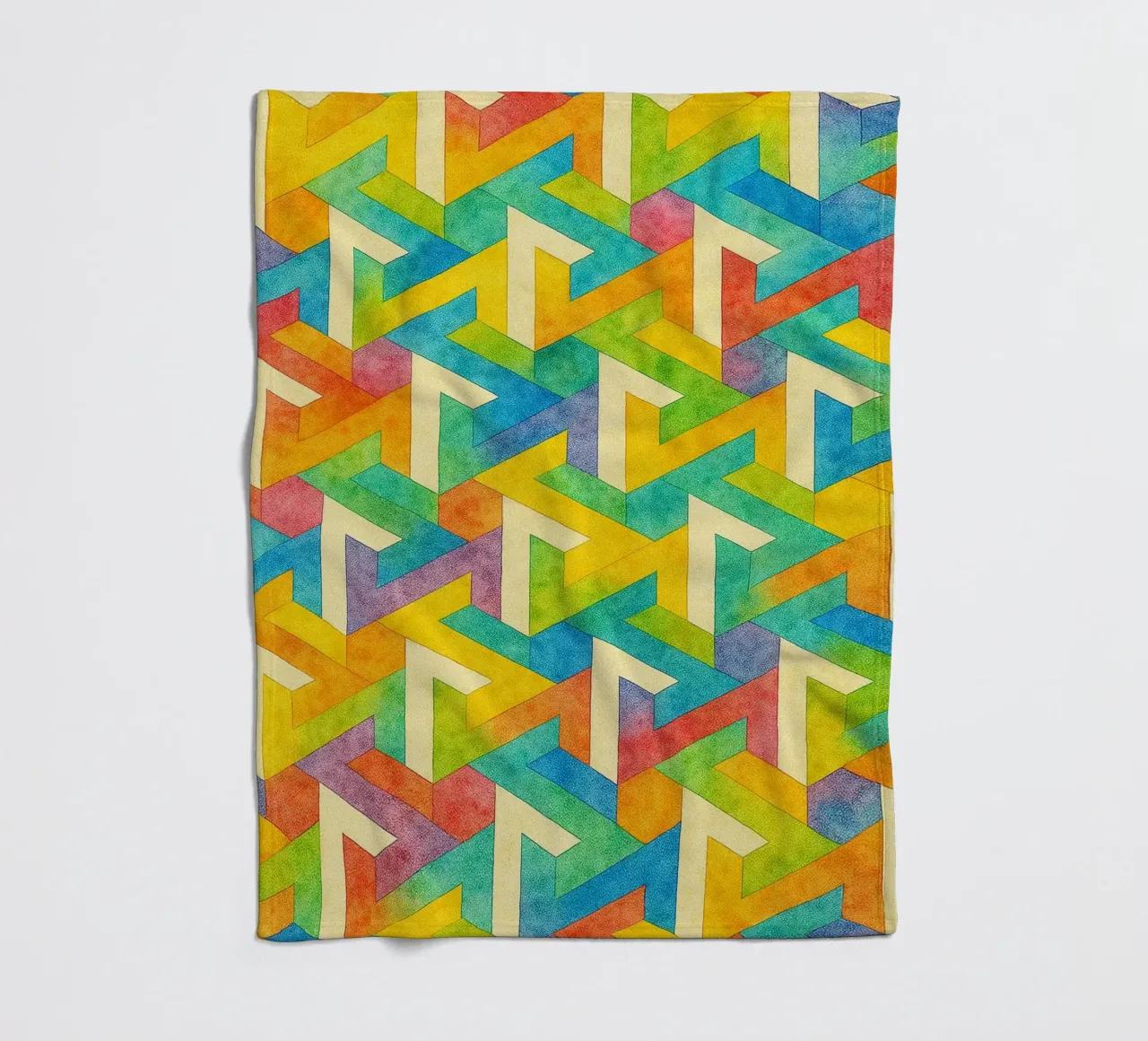abstract geometrisch kruis lijn fleecedeken van arkhanz