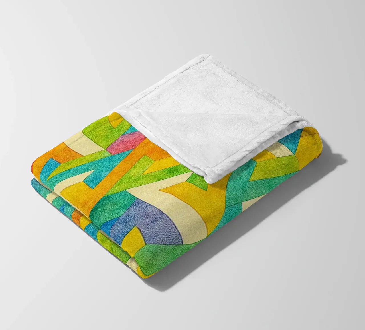 abstract geometrisch kruis lijn fleecedeken van arkhanz