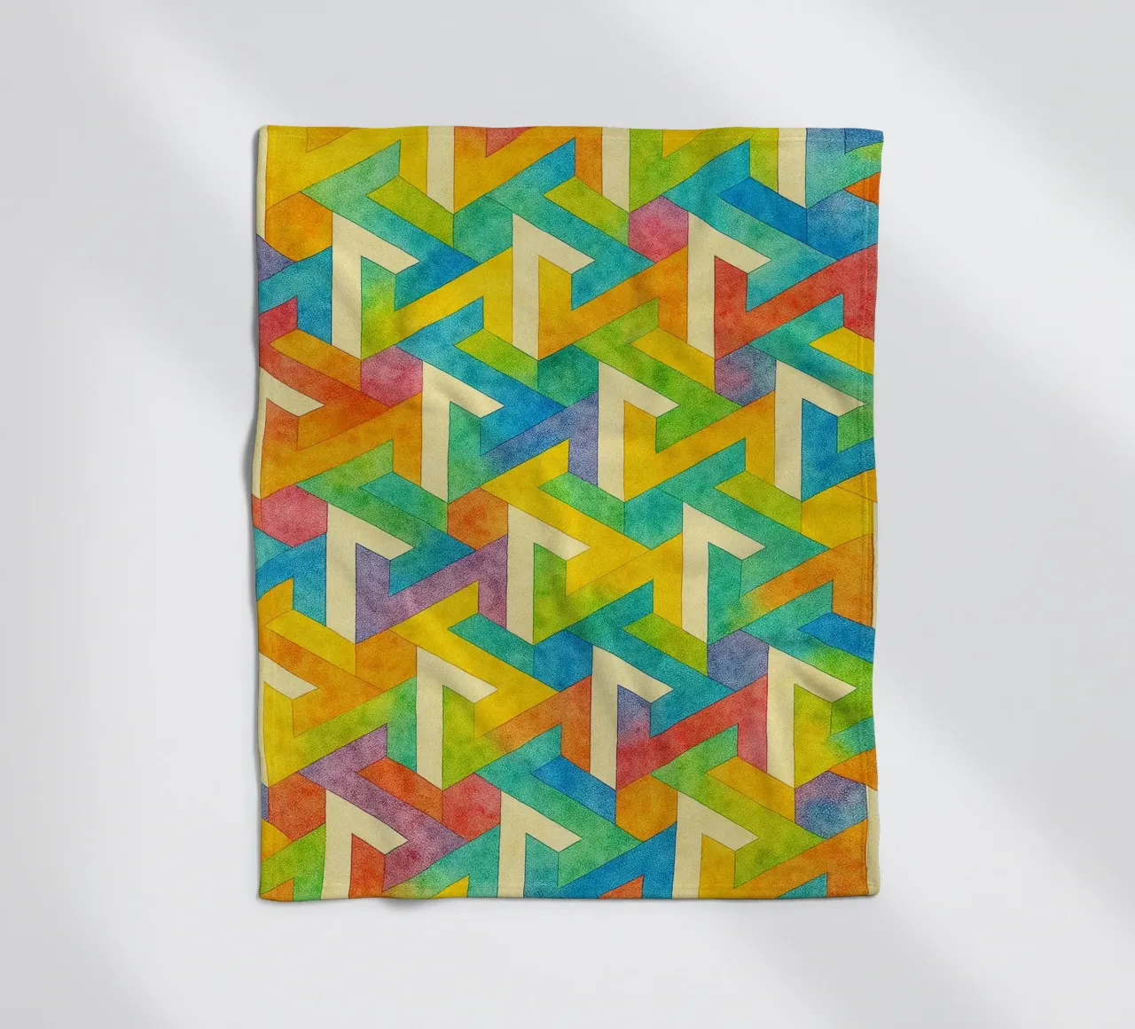 abstract geometrisch kruis lijn fleecedeken van arkhanz