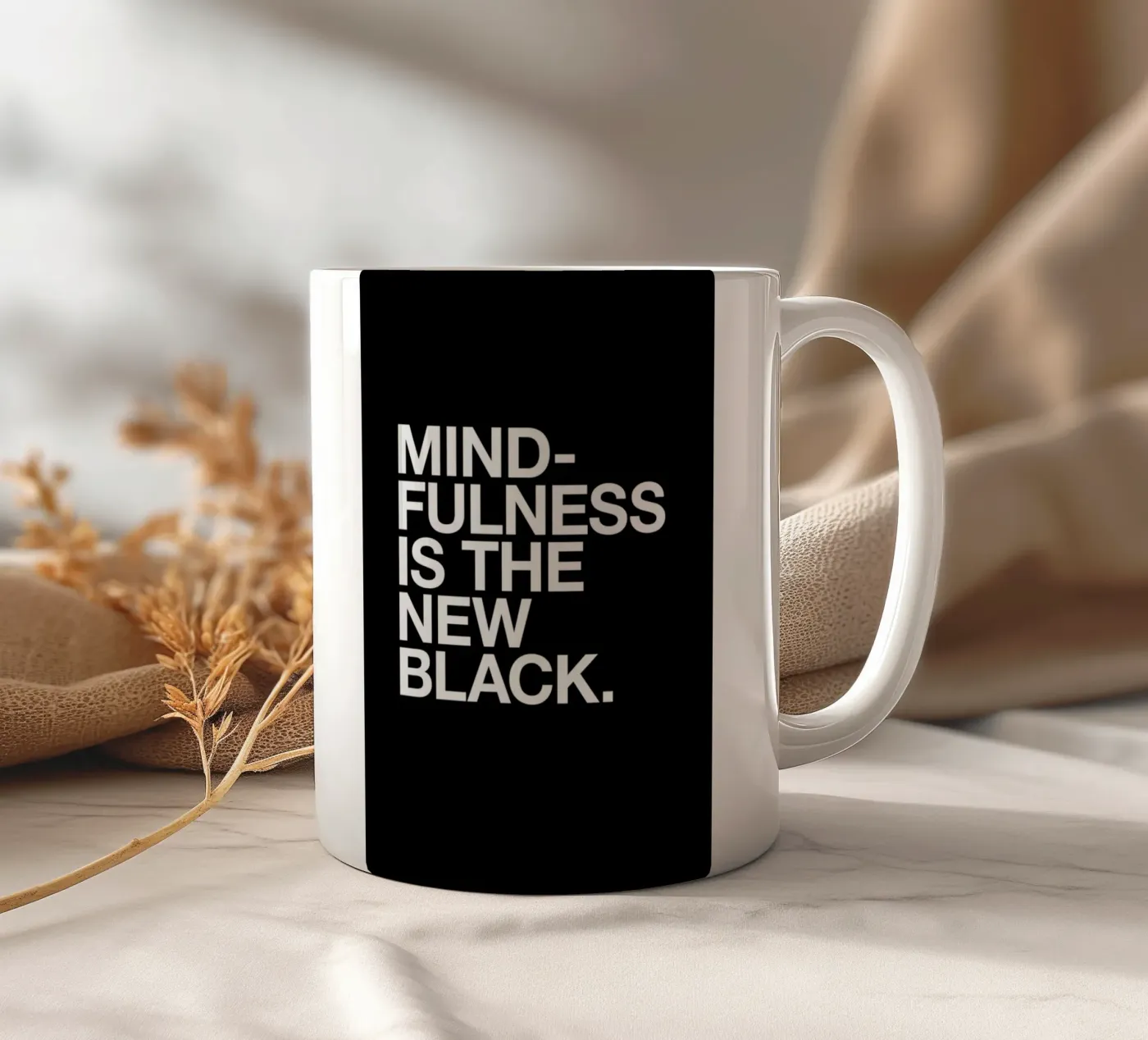 Mindfulness ceramic mug by Studio One