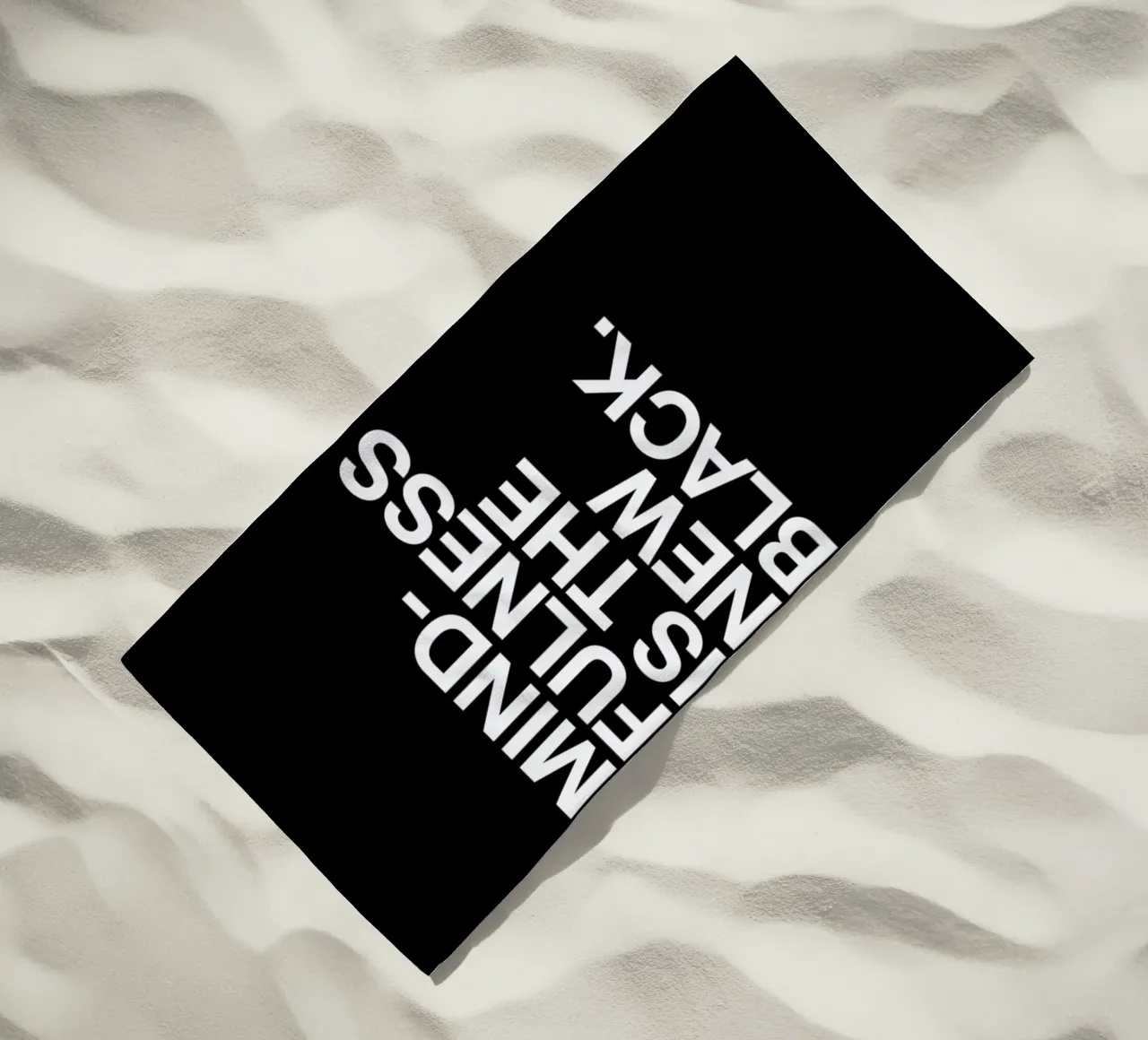 Mindfulness beach towel by Studio One