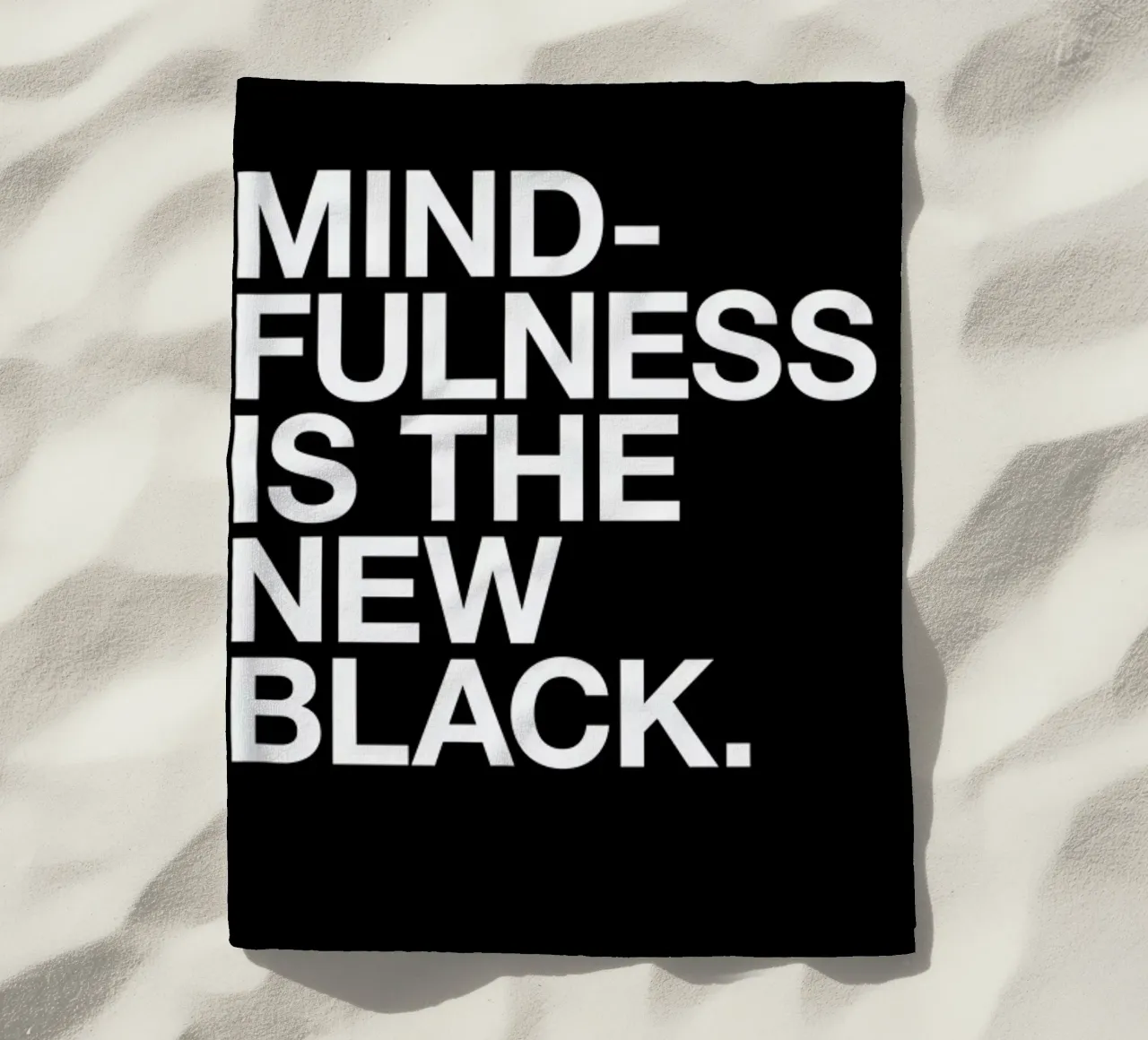 Mindfulness beach towel by Studio One