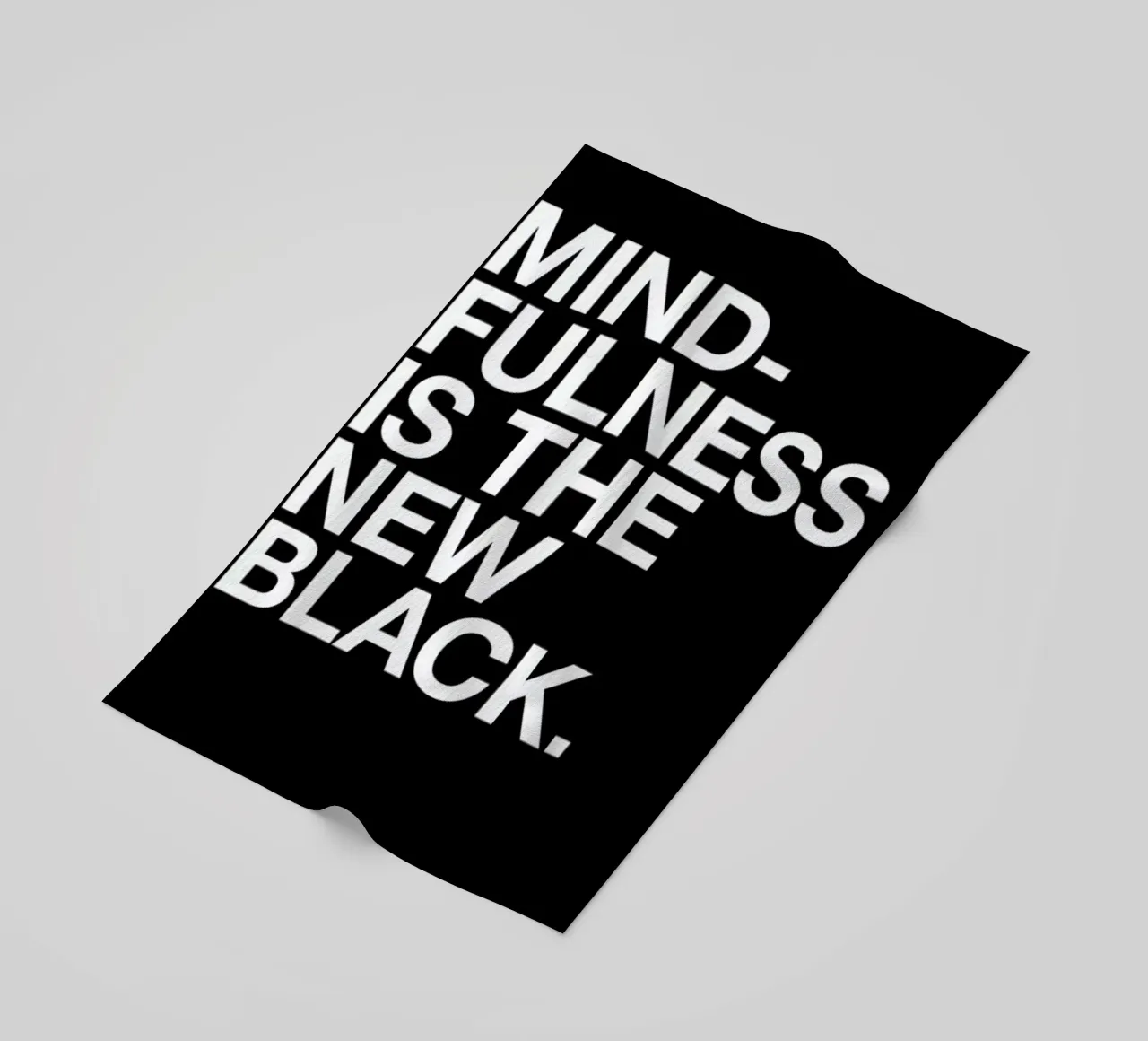 Mindfulness beach towel by Studio One