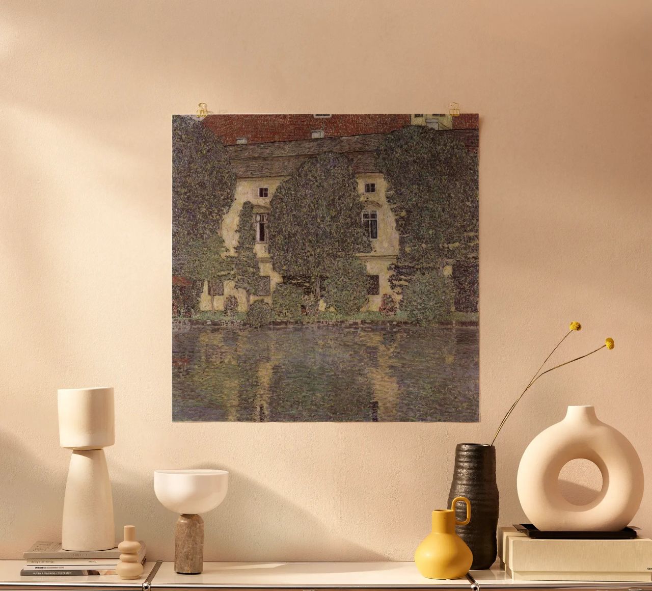 Schloss Kammer am Attersee III, 1909 von Gustav Klimt Poster von betty hamilton