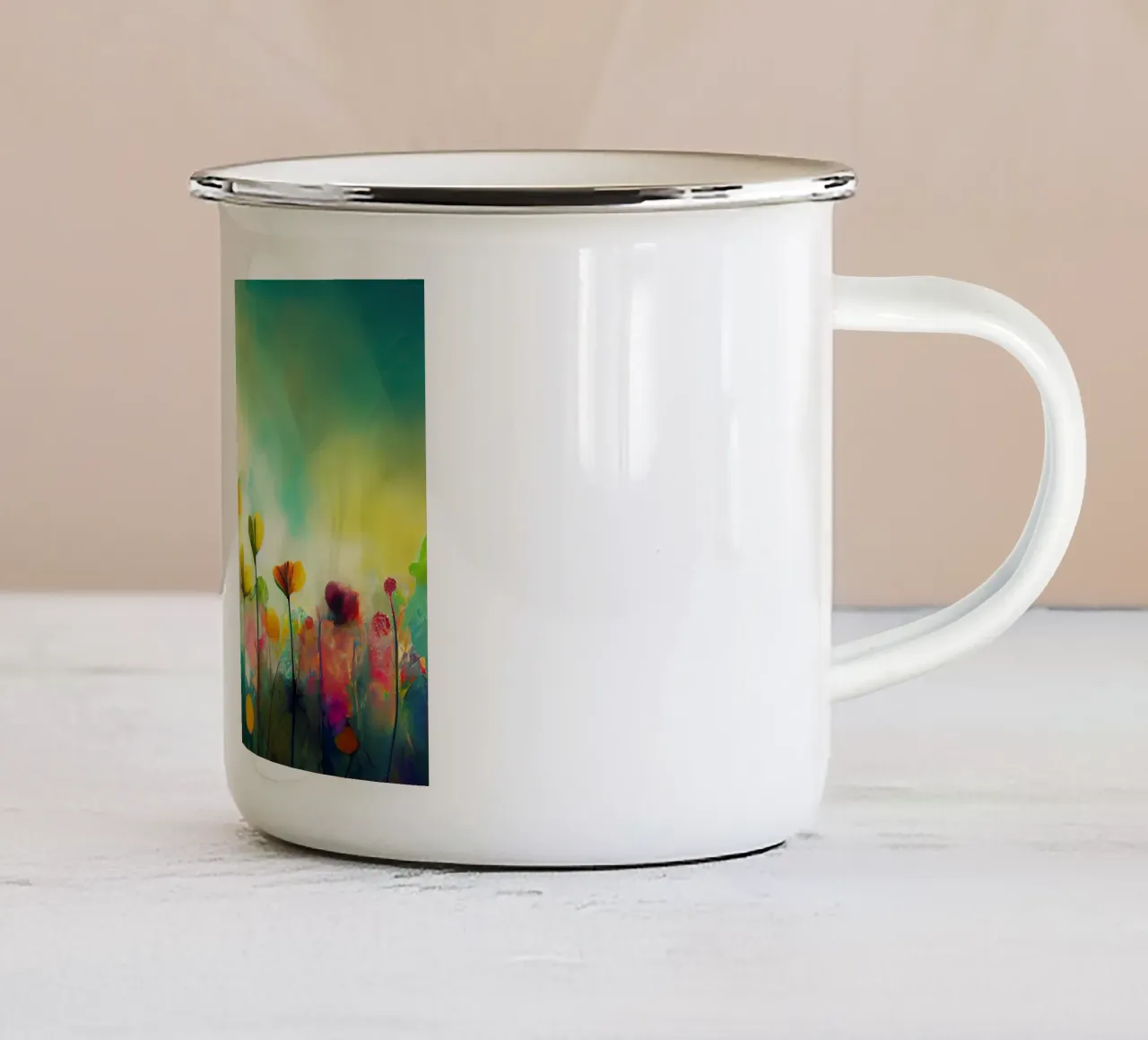 Arte da parete di Imagine tazza in smalto da Imagine