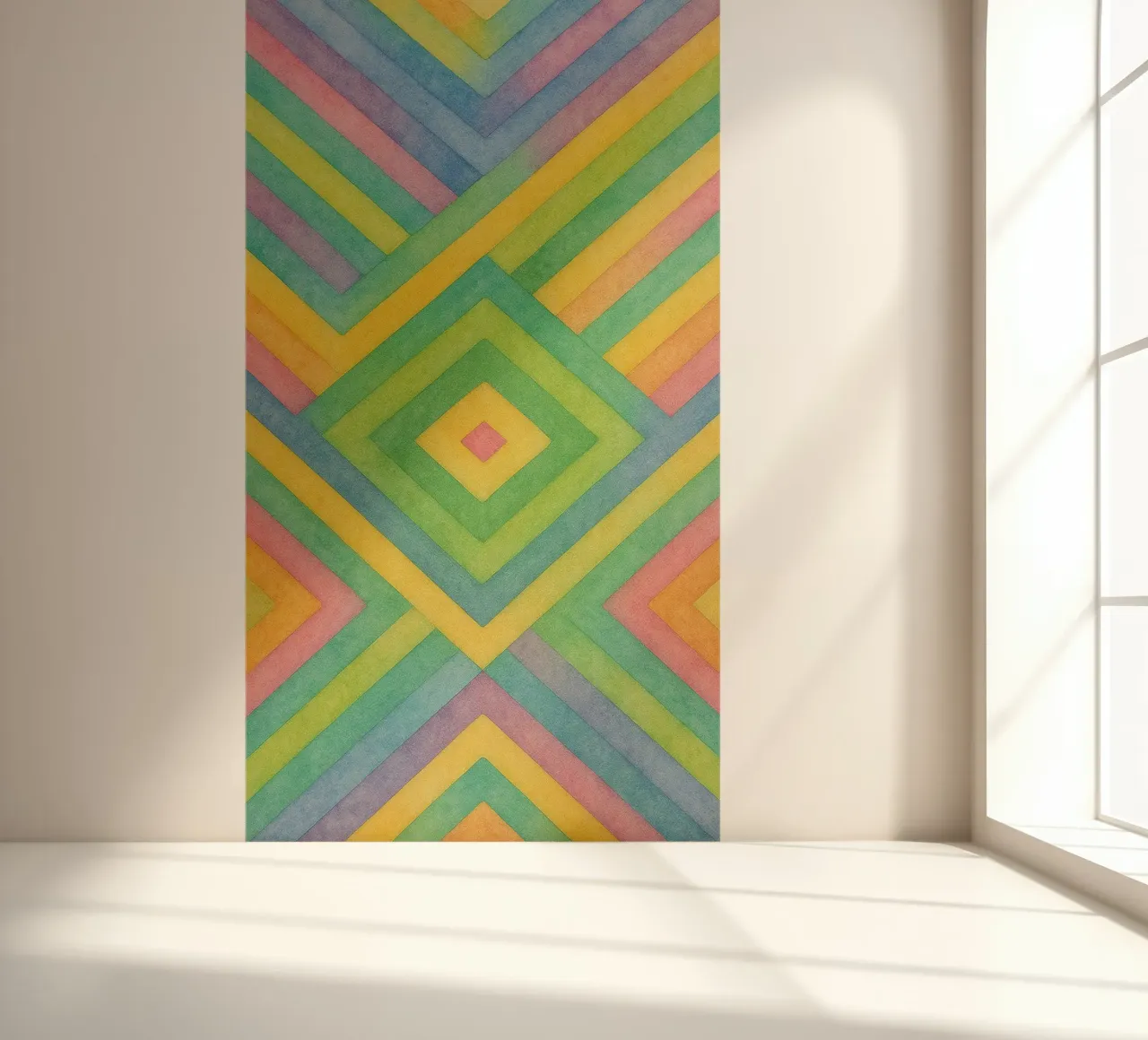 abstract geometric diamond line photo wallpaper by arkhanz