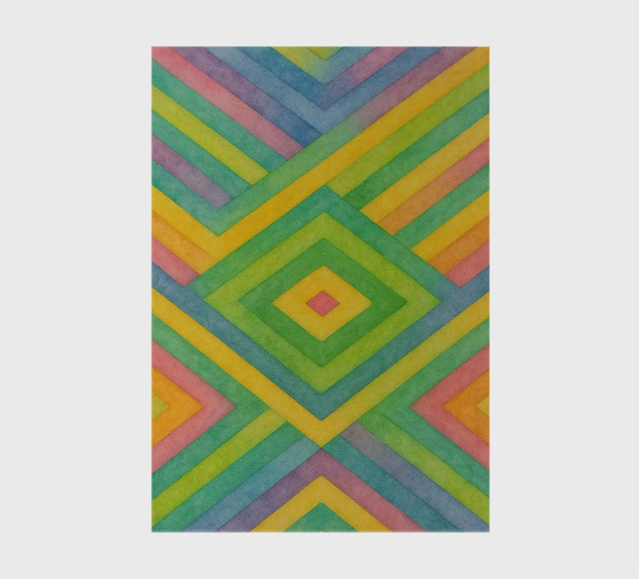 abstract geometric diamond line notebook by arkhanz