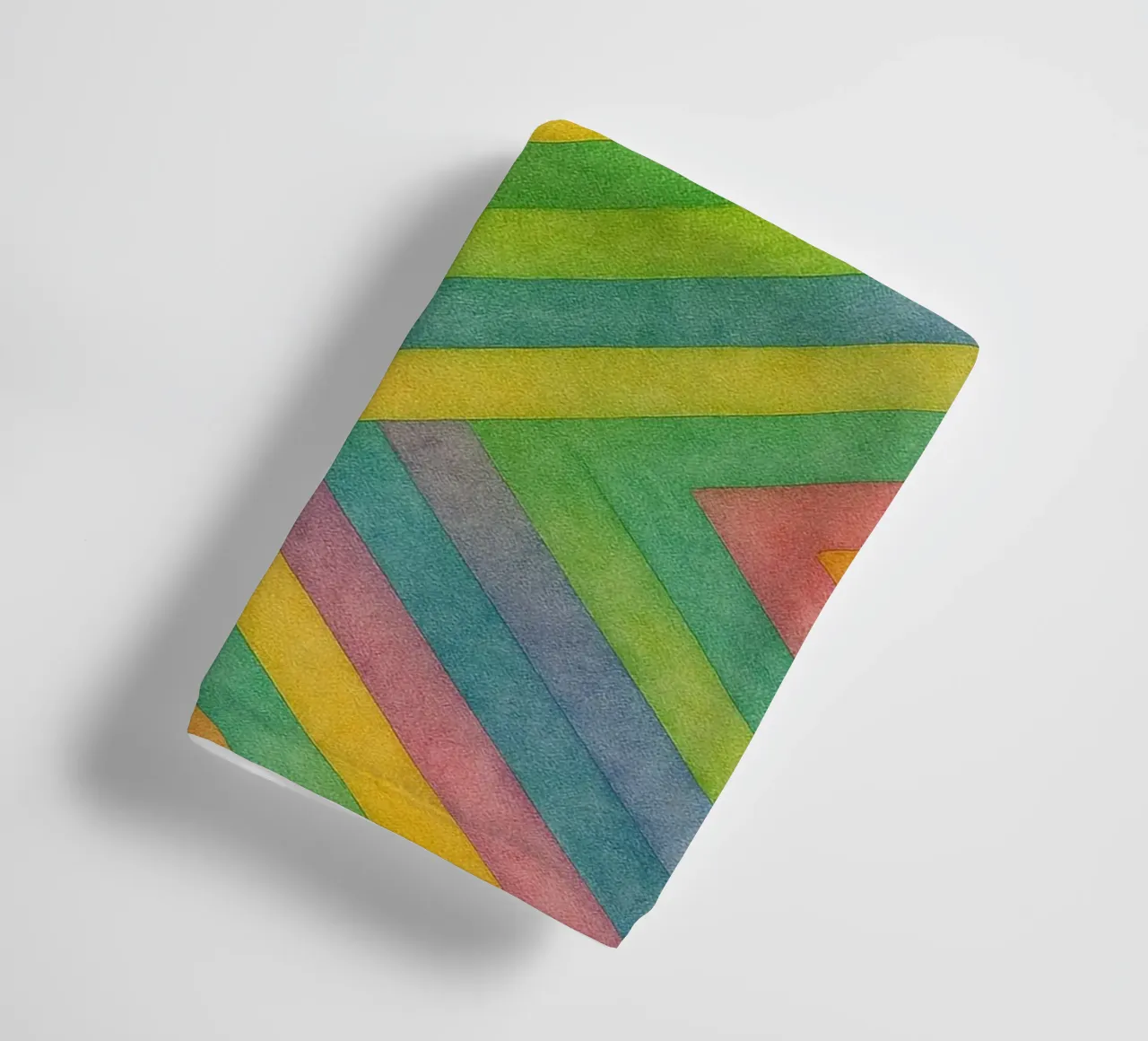 abstract geometric diamond line towel by arkhanz