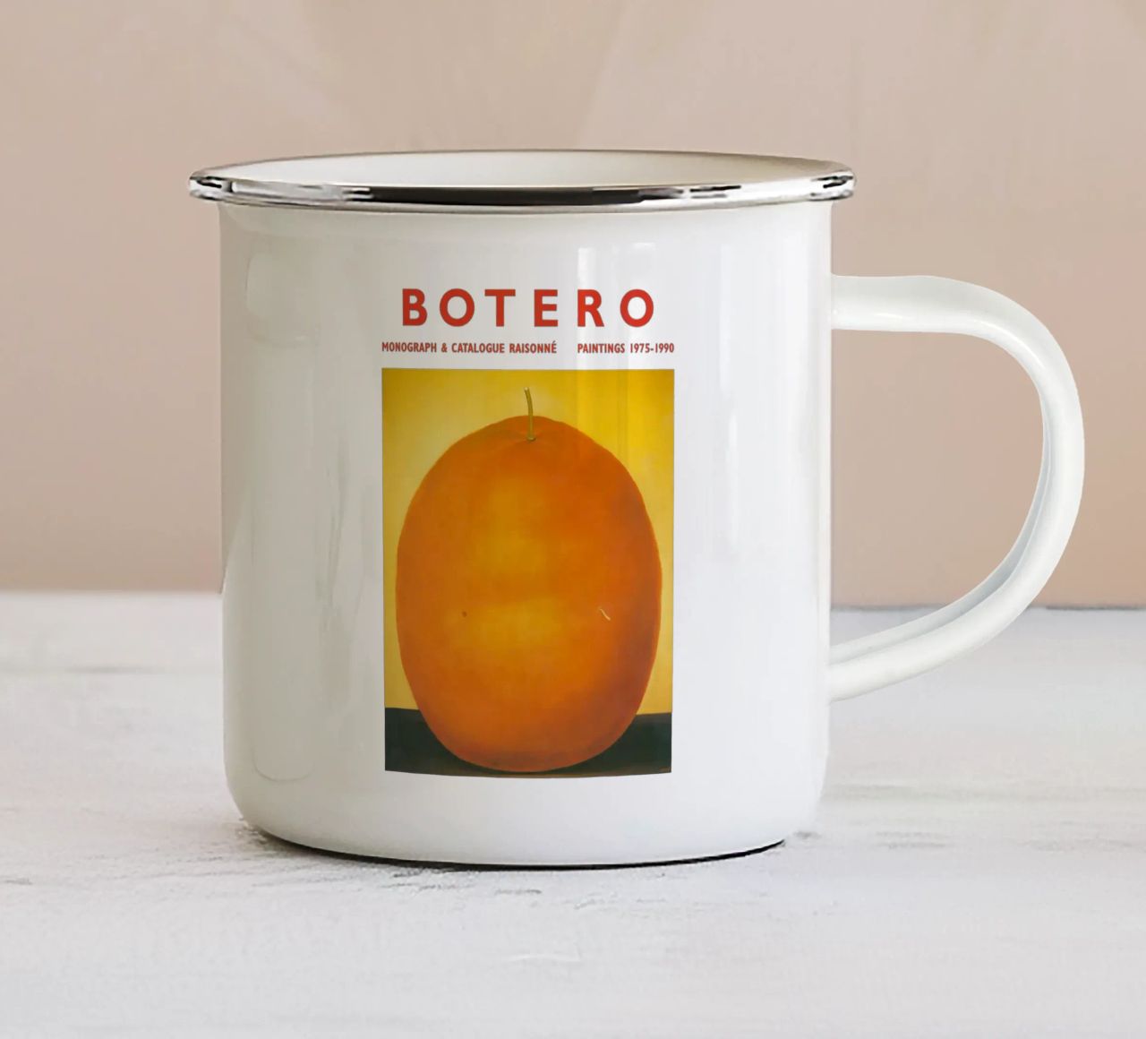 Arancione Botero tazza in smalto da Alvarezpost