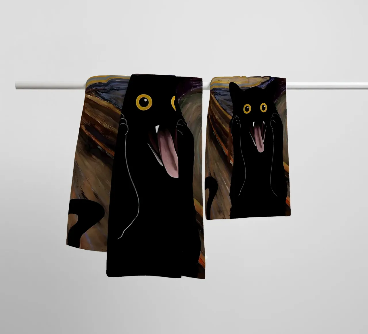 Gatto urlatore asciugamano da bagno da ART BEST