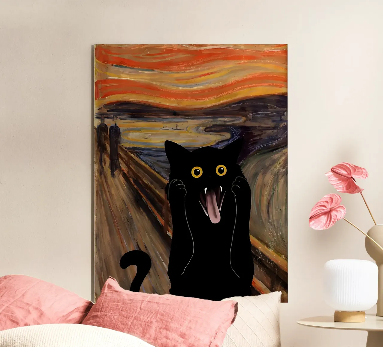 Gatto urlatore alluminio dibond da ART BEST