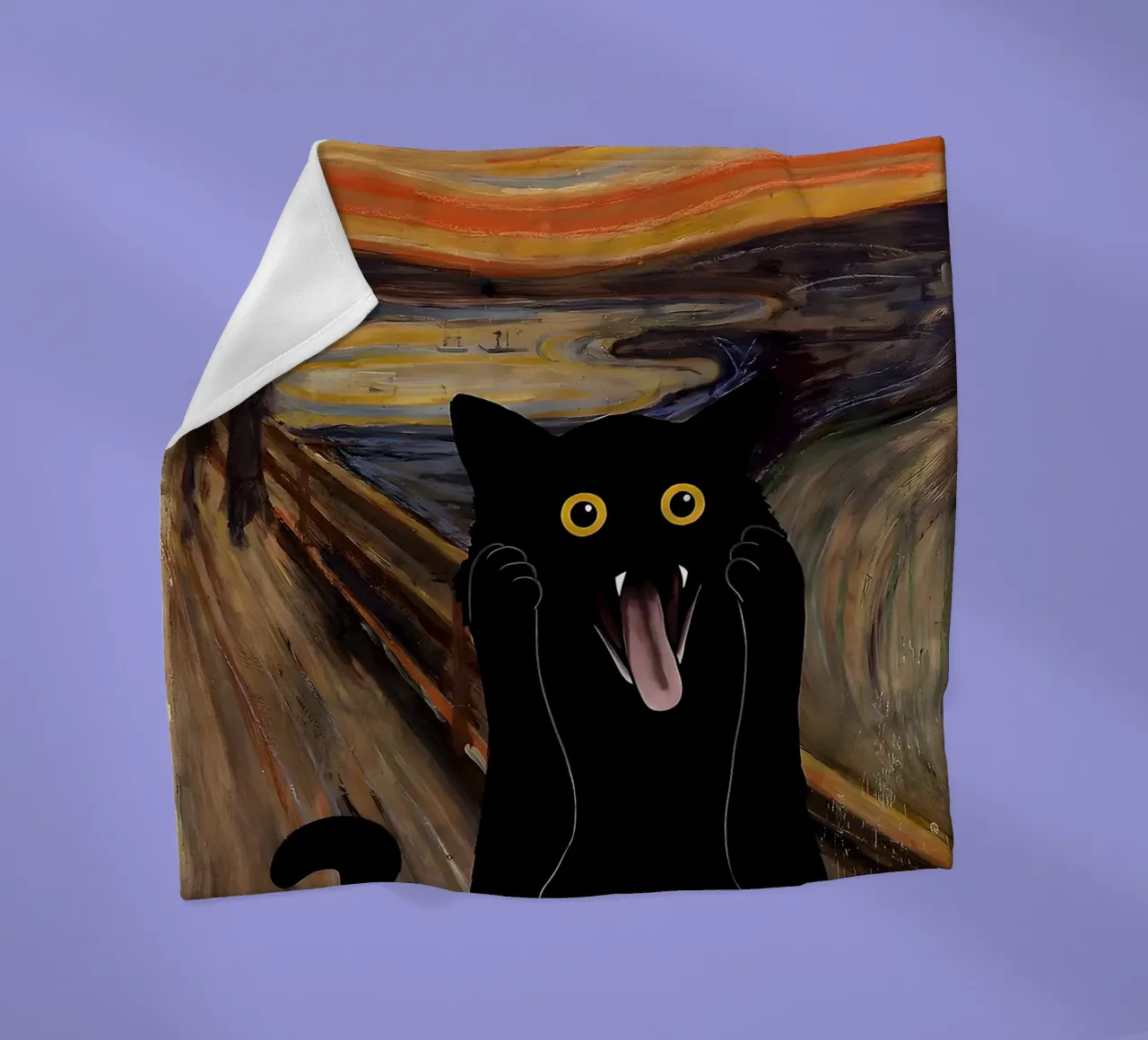 Gatto urlatore coperta in pile da ART BEST