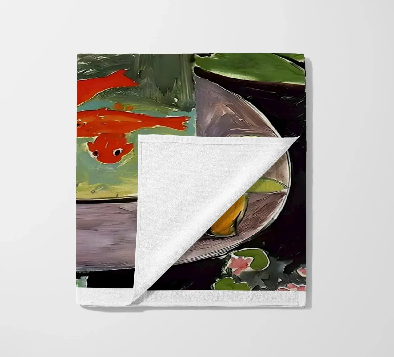 Katze Goldfisch Matisse Strandtuch von ART BEST