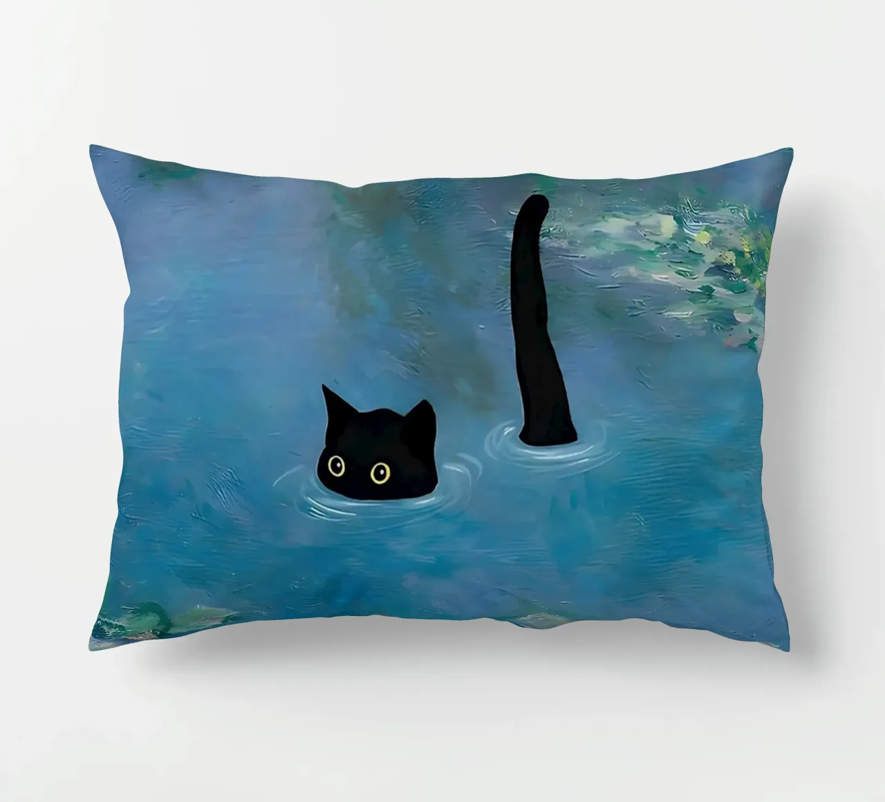 Gatto Monet Ninfea cuscino da ART BEST