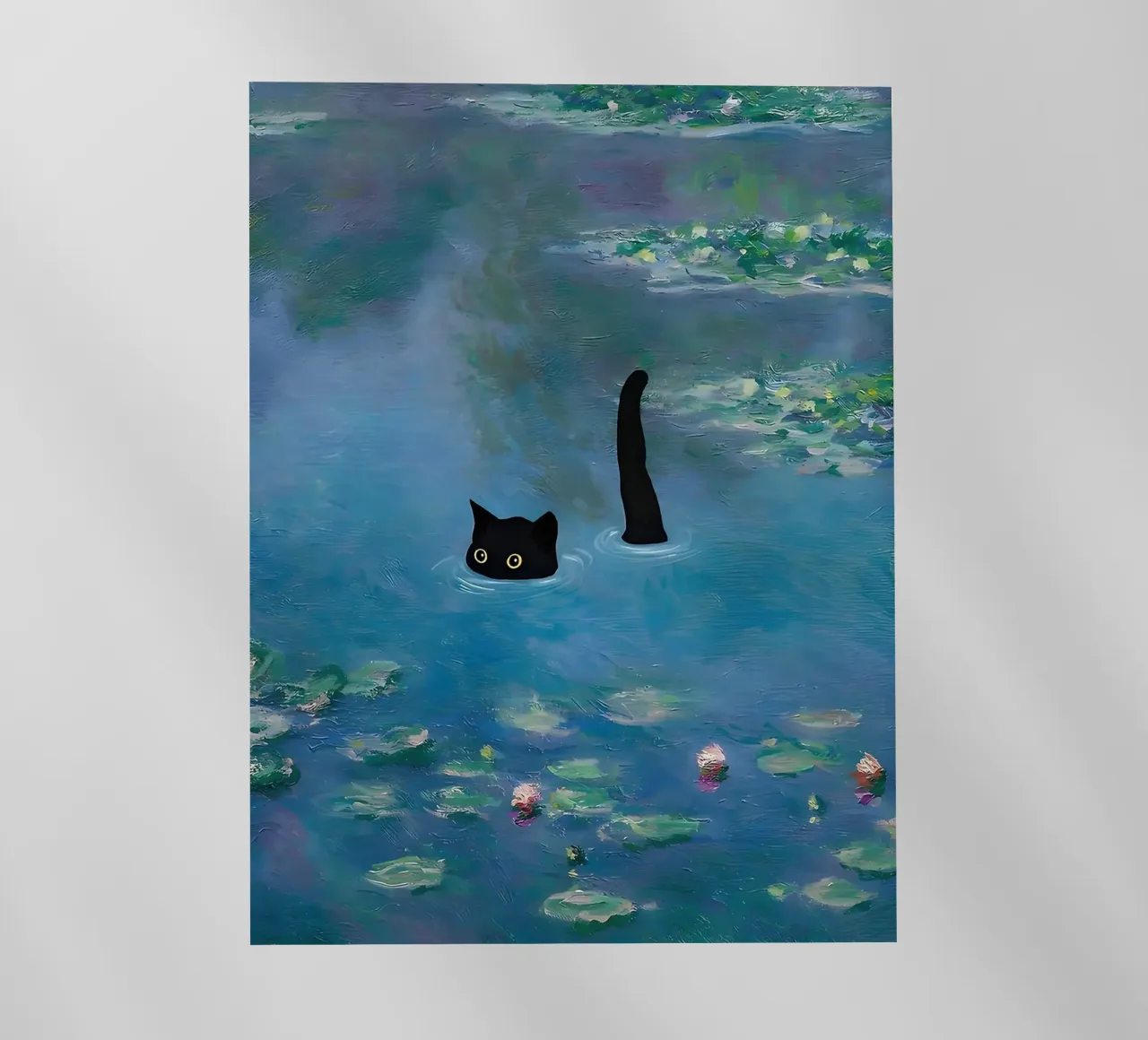 Gatto Monet Ninfea pellicola backlit da ART BEST