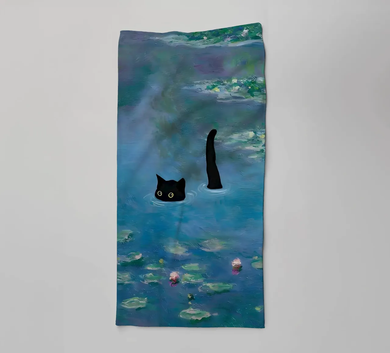 Gatto Monet Ninfea asciugamano da bagno da ART BEST