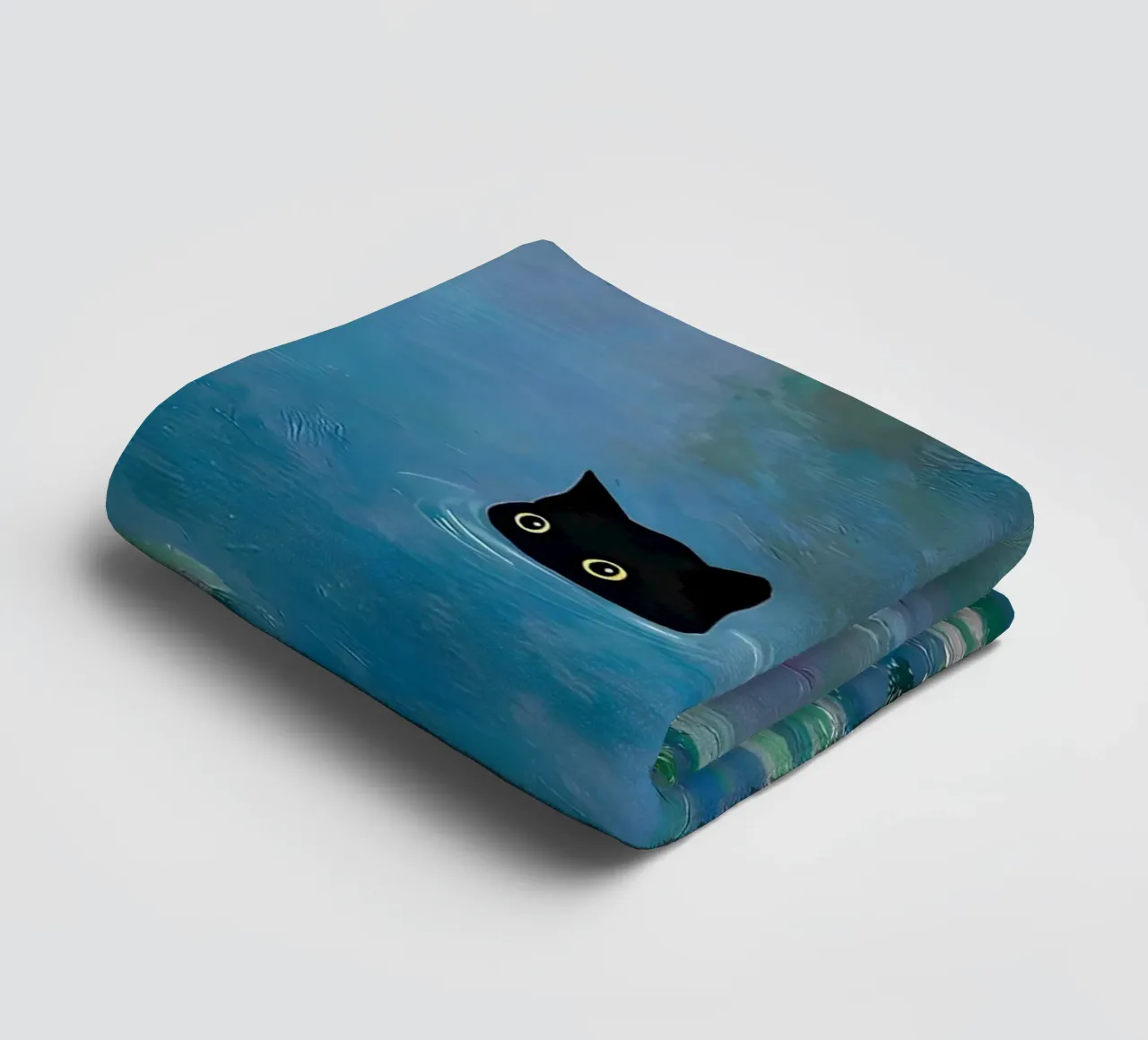 Gatto Monet Ninfea asciugamano da bagno da ART BEST