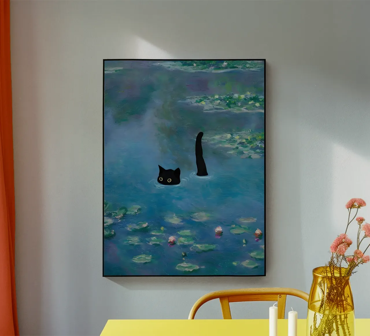 Gatto Monet Ninfea plexiglass da ART BEST