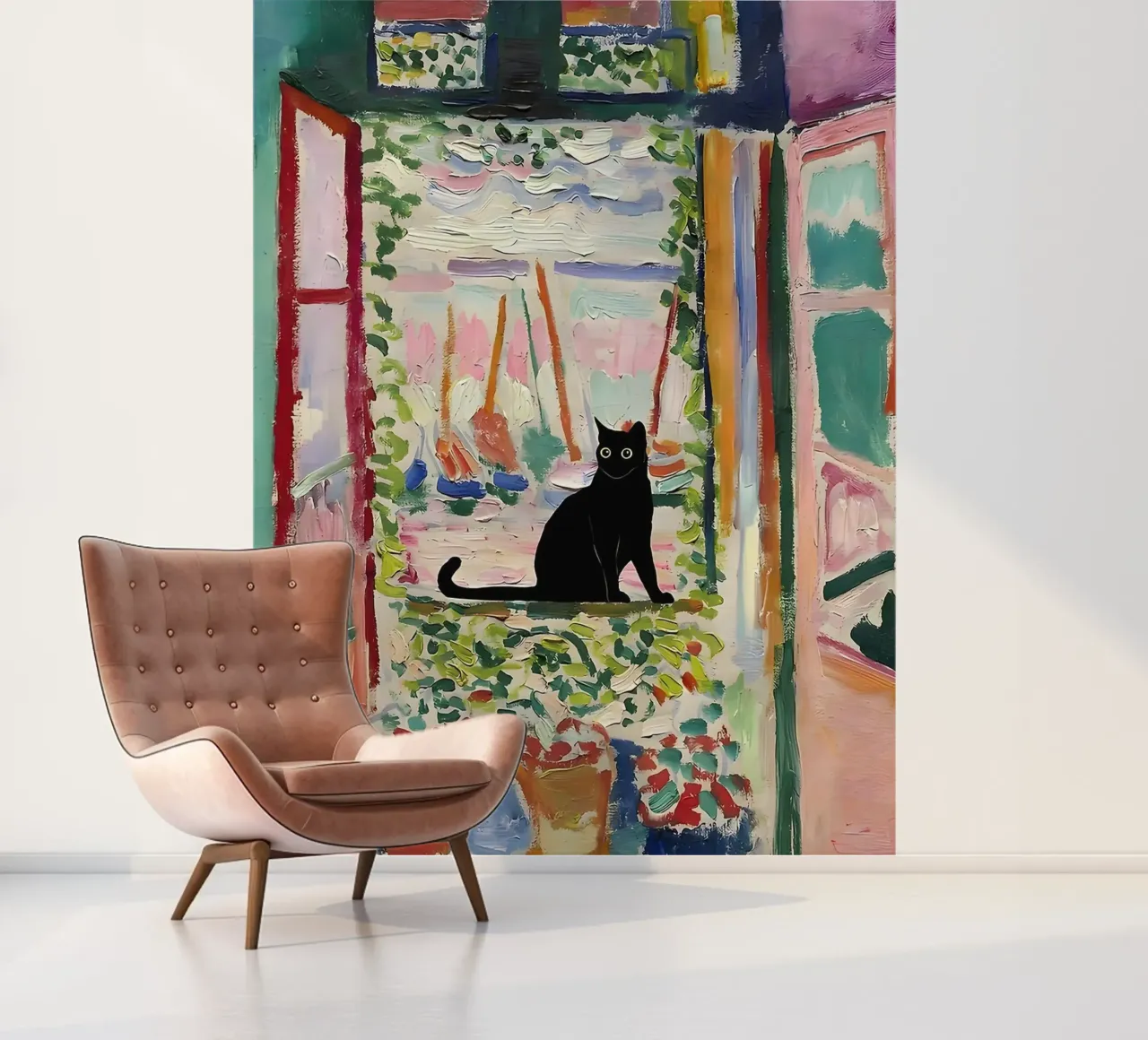 CatMatisse Open Window photo wallpaper by ART BEST