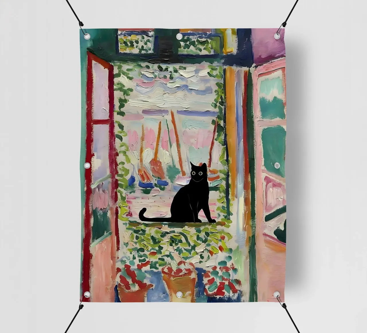 CatMatisse Open Window PVC Plane von ART BEST