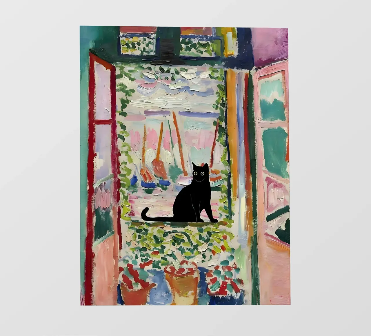 CatMatisse Open Window PVC Plane von ART BEST