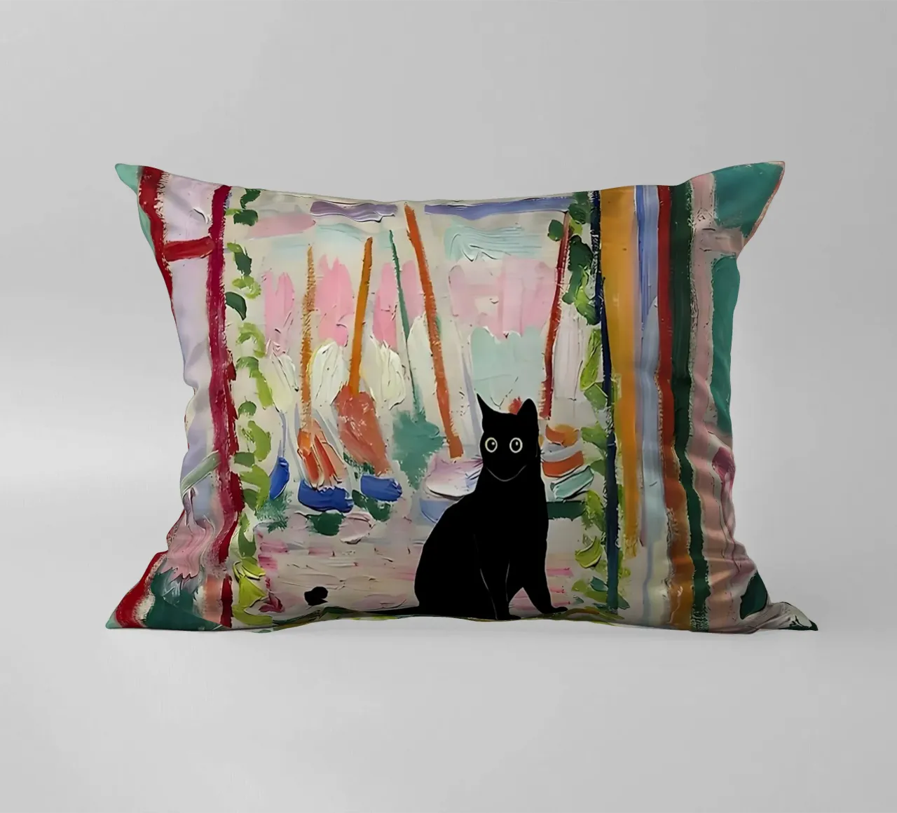 CatMatisse Open Window decorative cushion by ART BEST