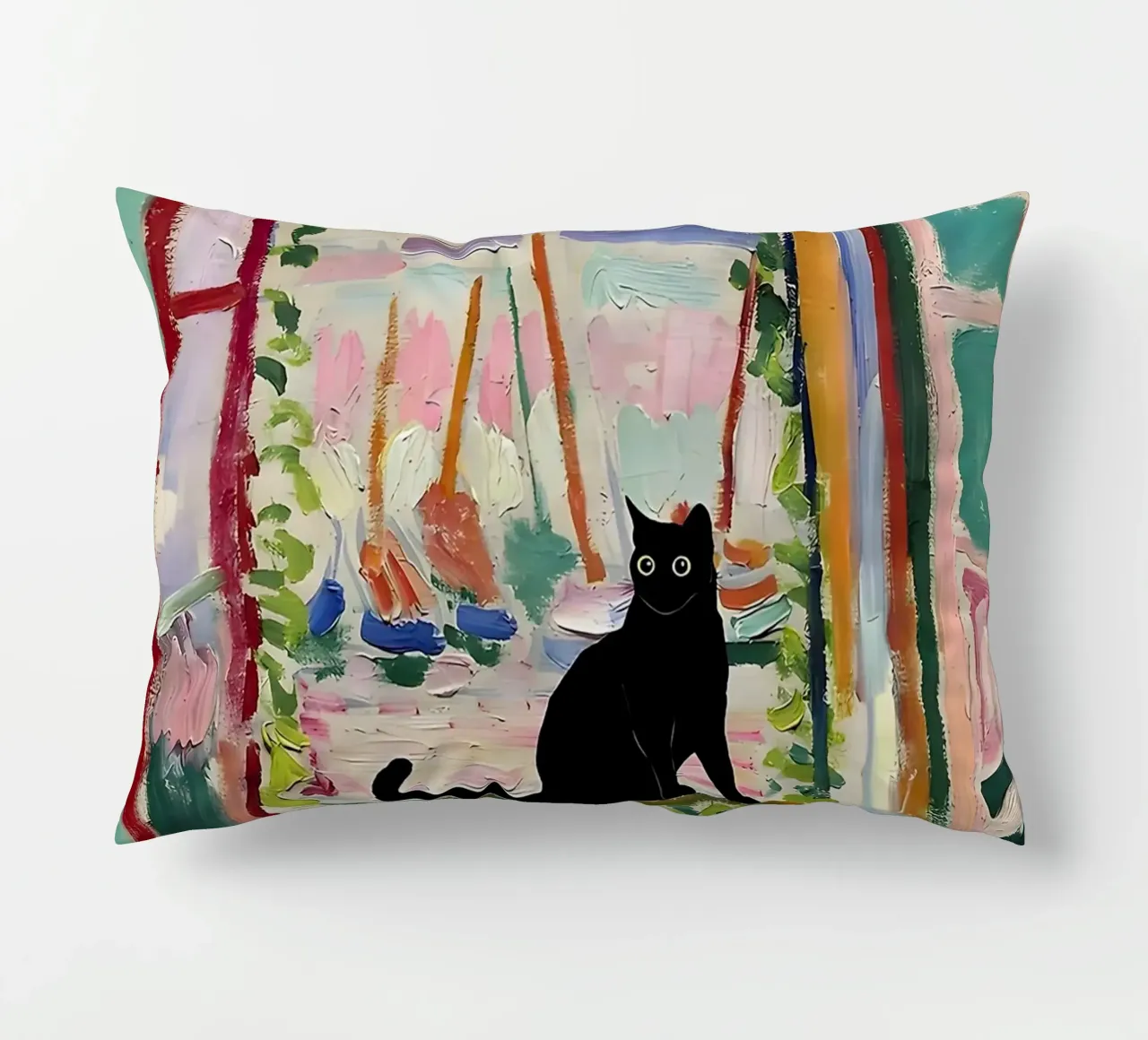 CatMatisse Open Window decorative cushion by ART BEST