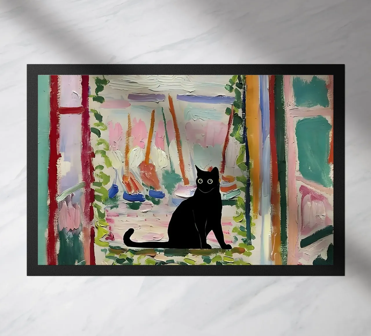 CatMatisse Open Window Fußmatte von ART BEST
