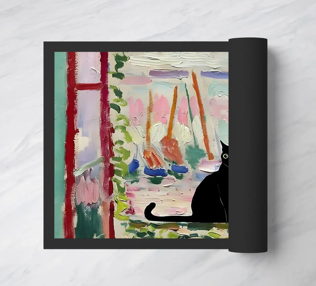 CatMatisse Open Window Fußmatte von ART BEST