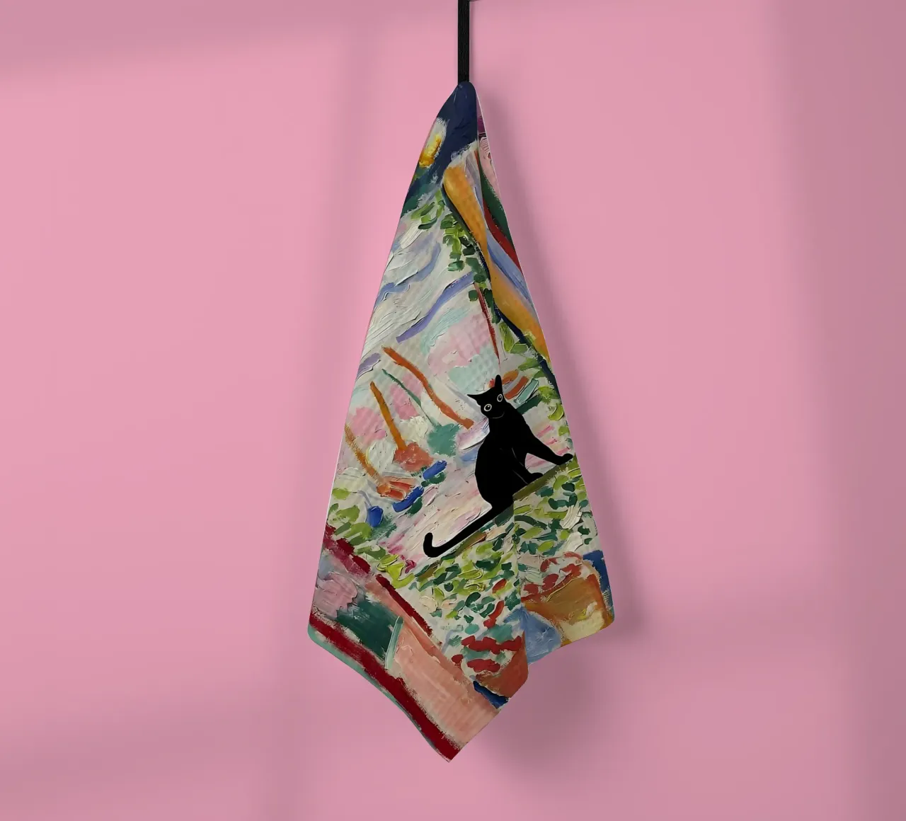 CatMatisse Open Window Geschirrtuch von ART BEST