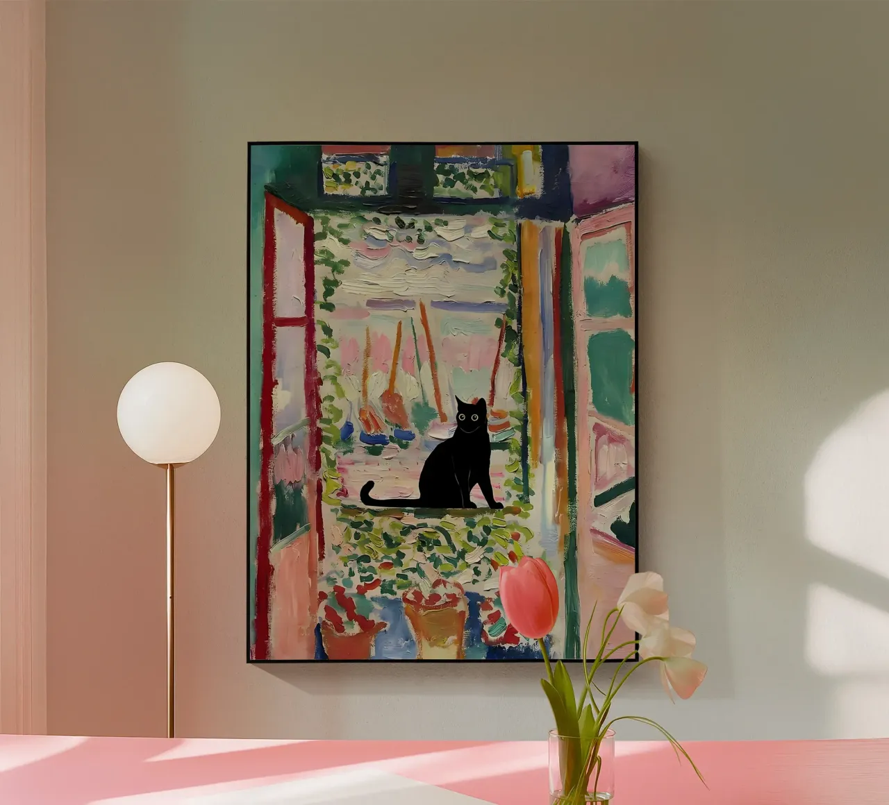 CatMatisse Open Window Acryl-Glas von ART BEST