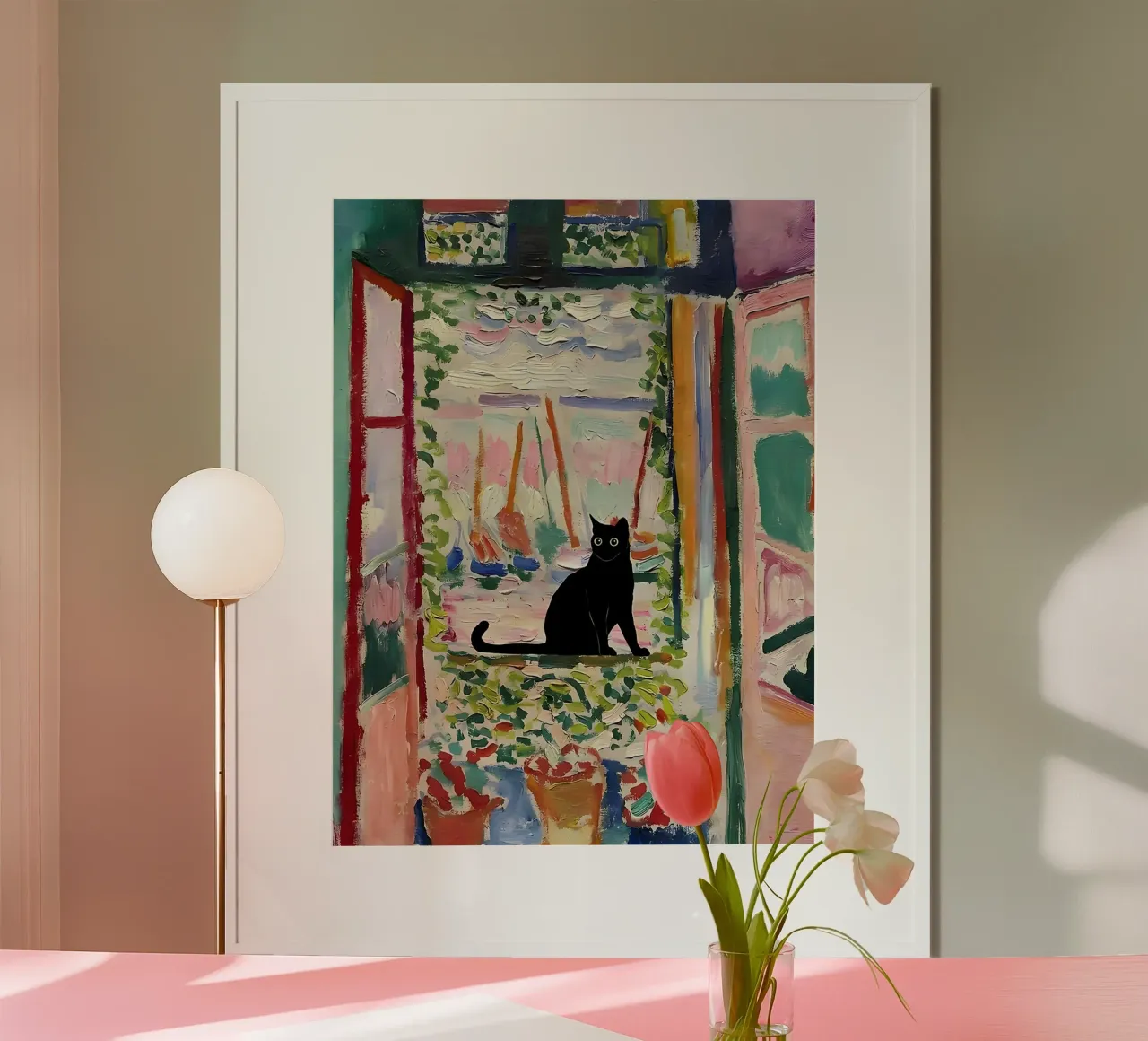 CatMatisse Open Window Hahnemühle von ART BEST