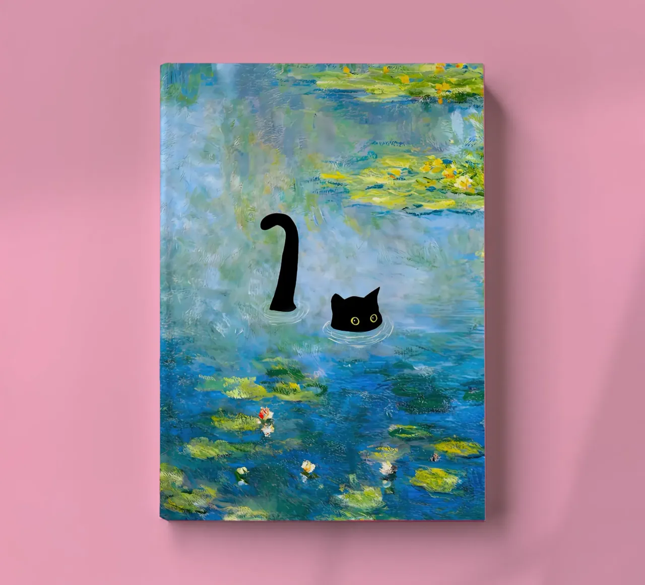 Monet Cat in Water Lilies notebook by ART BEST