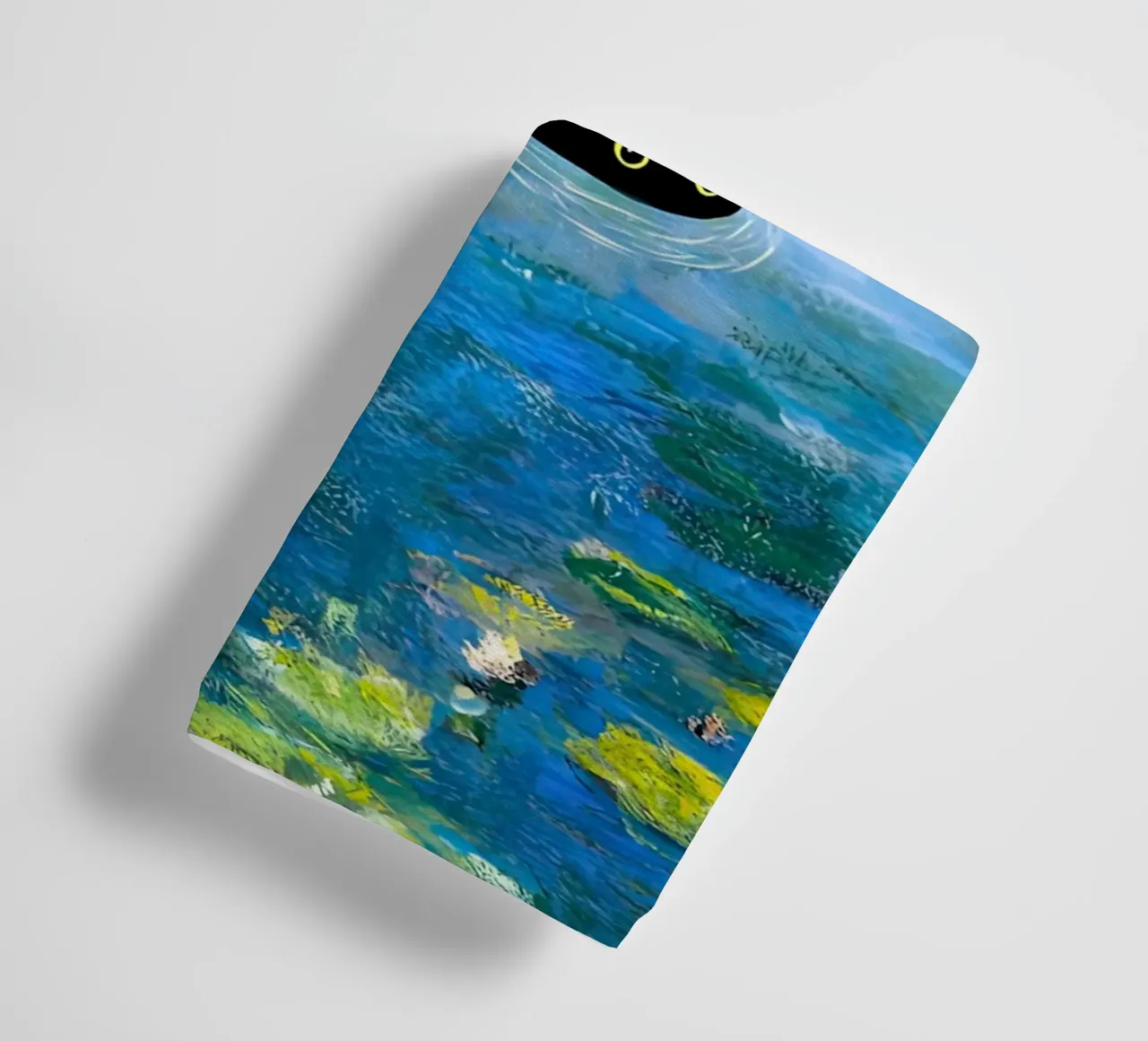 Gatto di Monet tra le ninfee asciugamano da bagno da ART BEST