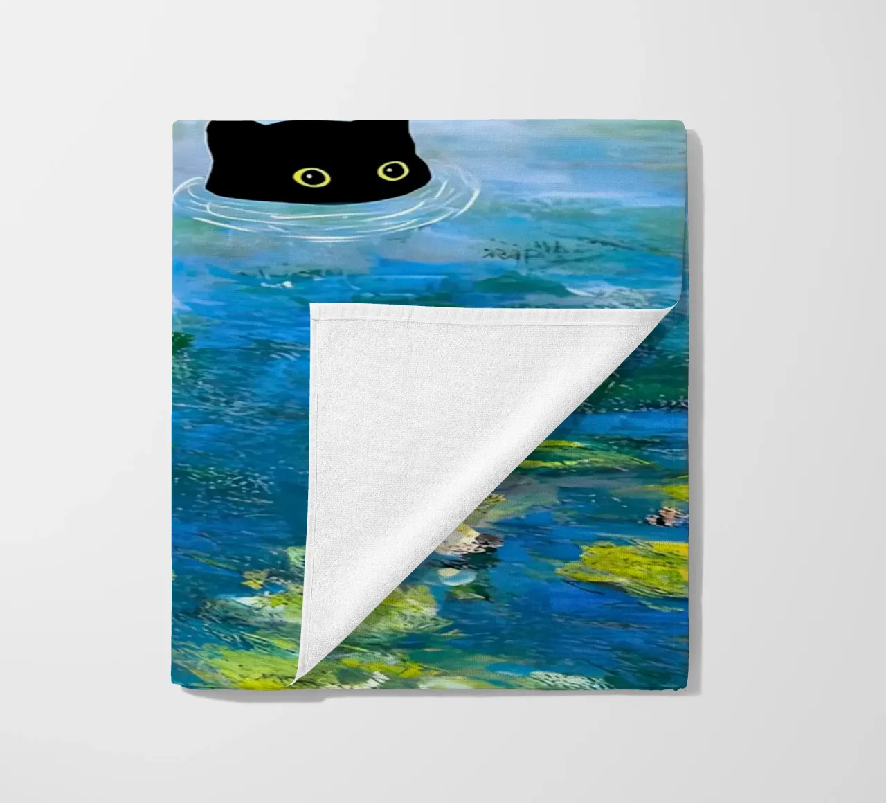 Gatto di Monet tra le ninfee telo mare da ART BEST