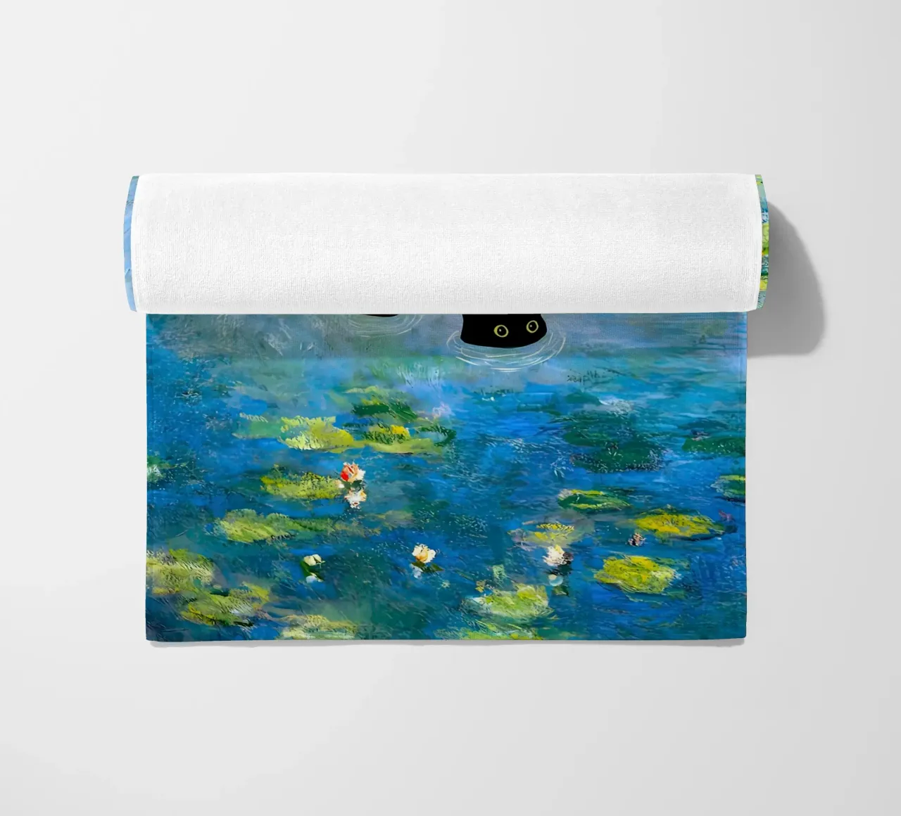 Gatto di Monet tra le ninfee telo mare da ART BEST