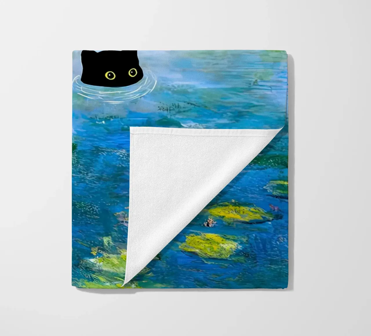 Gatto di Monet tra le ninfee telo mare da ART BEST