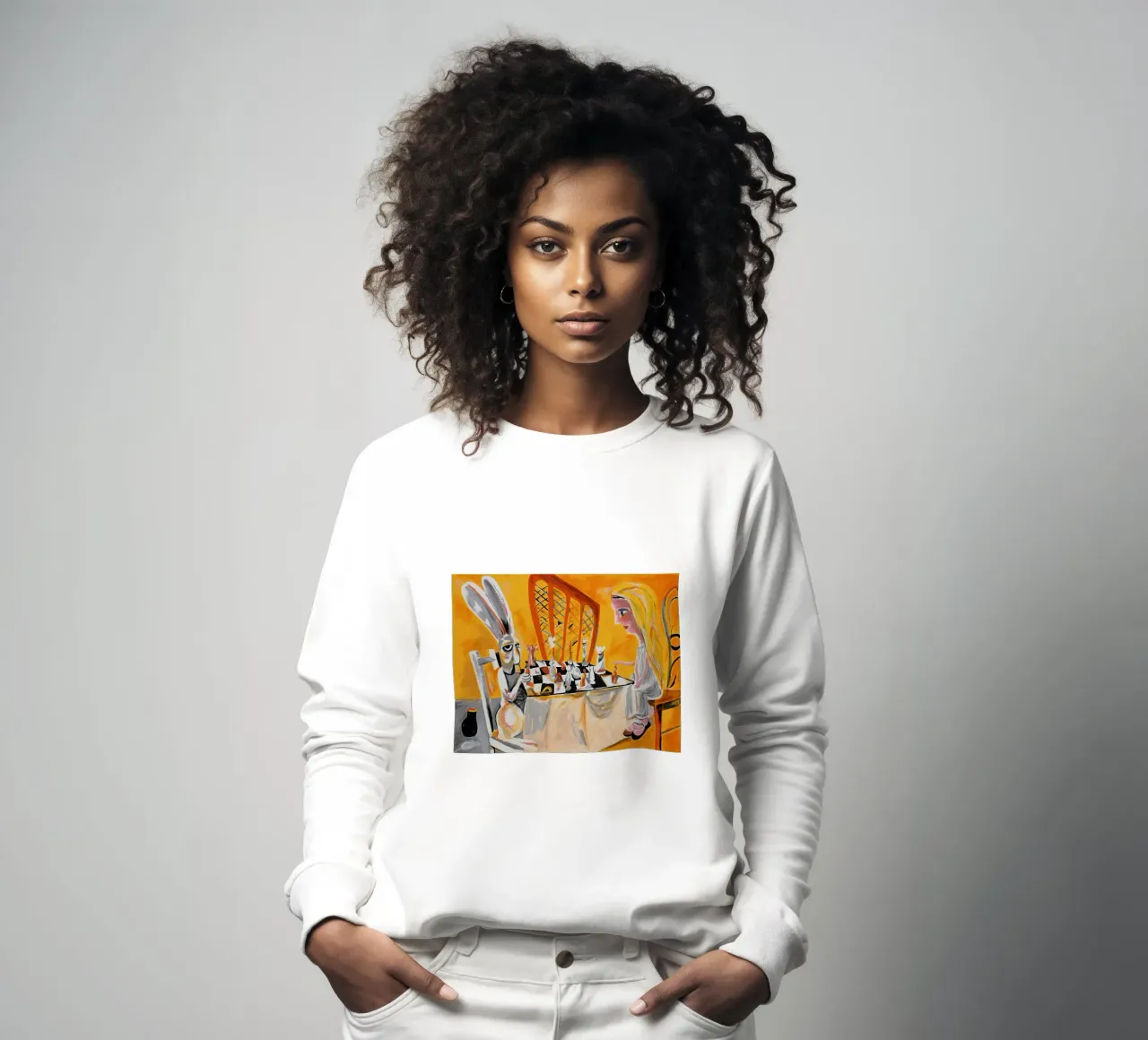 Charles Blackman Alice im Wunderland Sweatshirt von Cindy Cronin