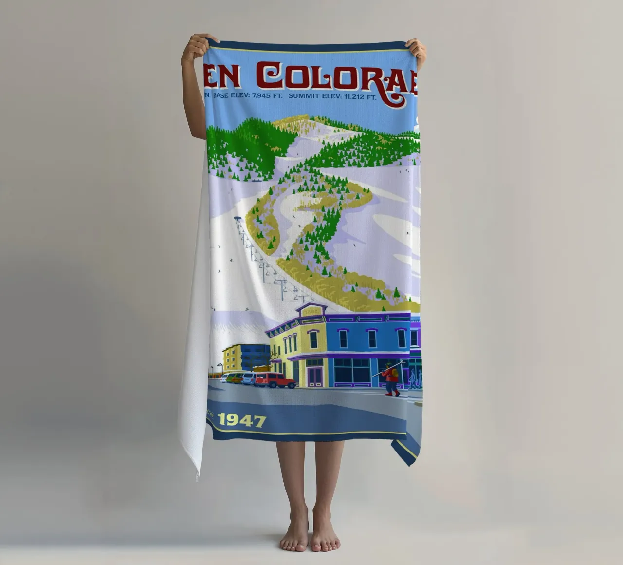 Sci di Aspen telo mare da williamsshop