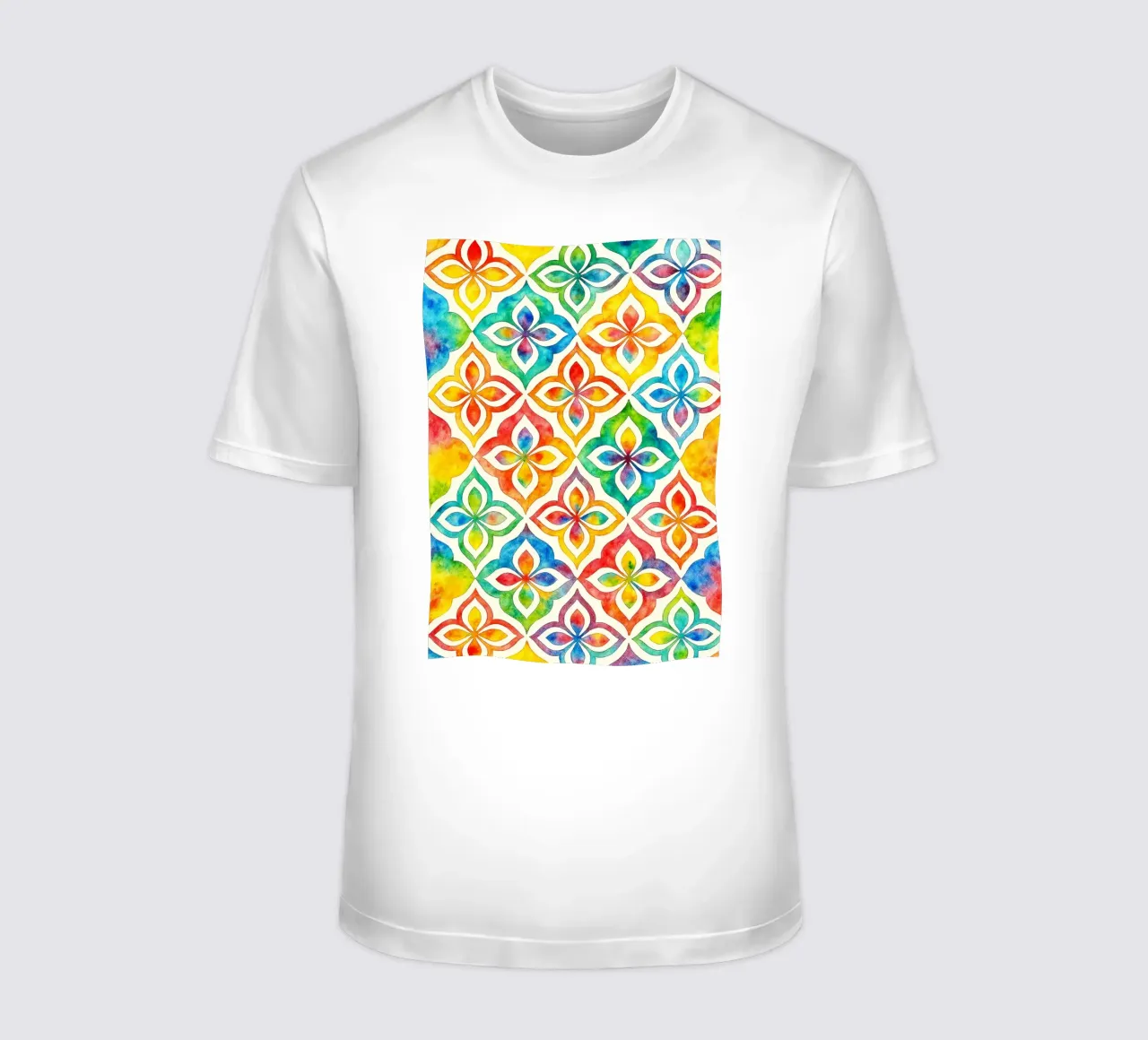 linea geometrica astratta di fiori t-shirt da arkhanz