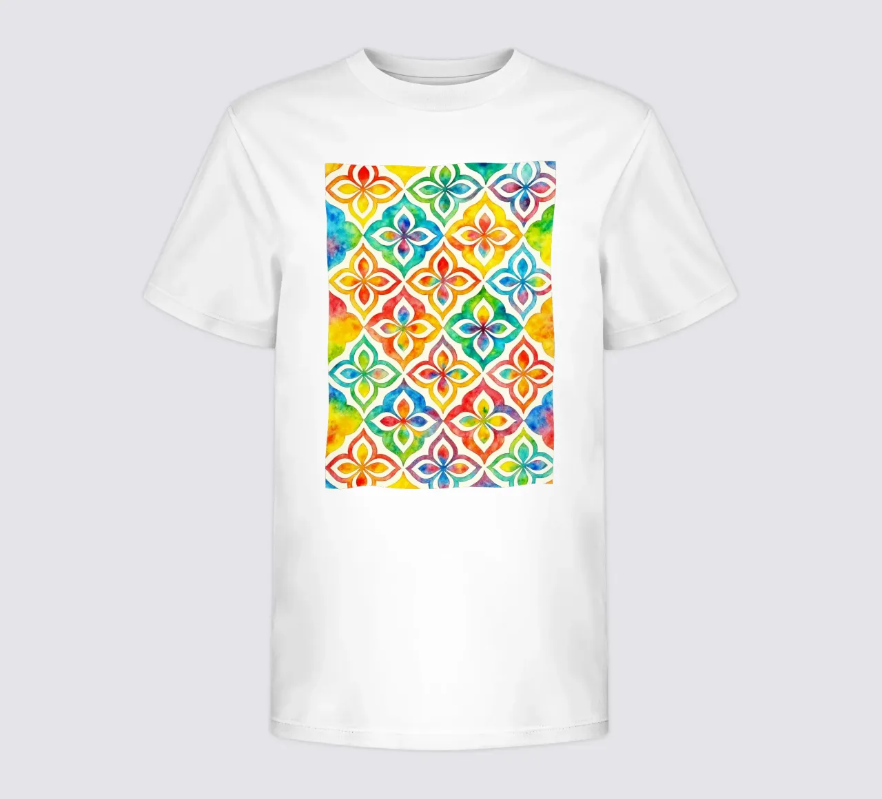 abstract geometric flower line kids t-shirt by arkhanz