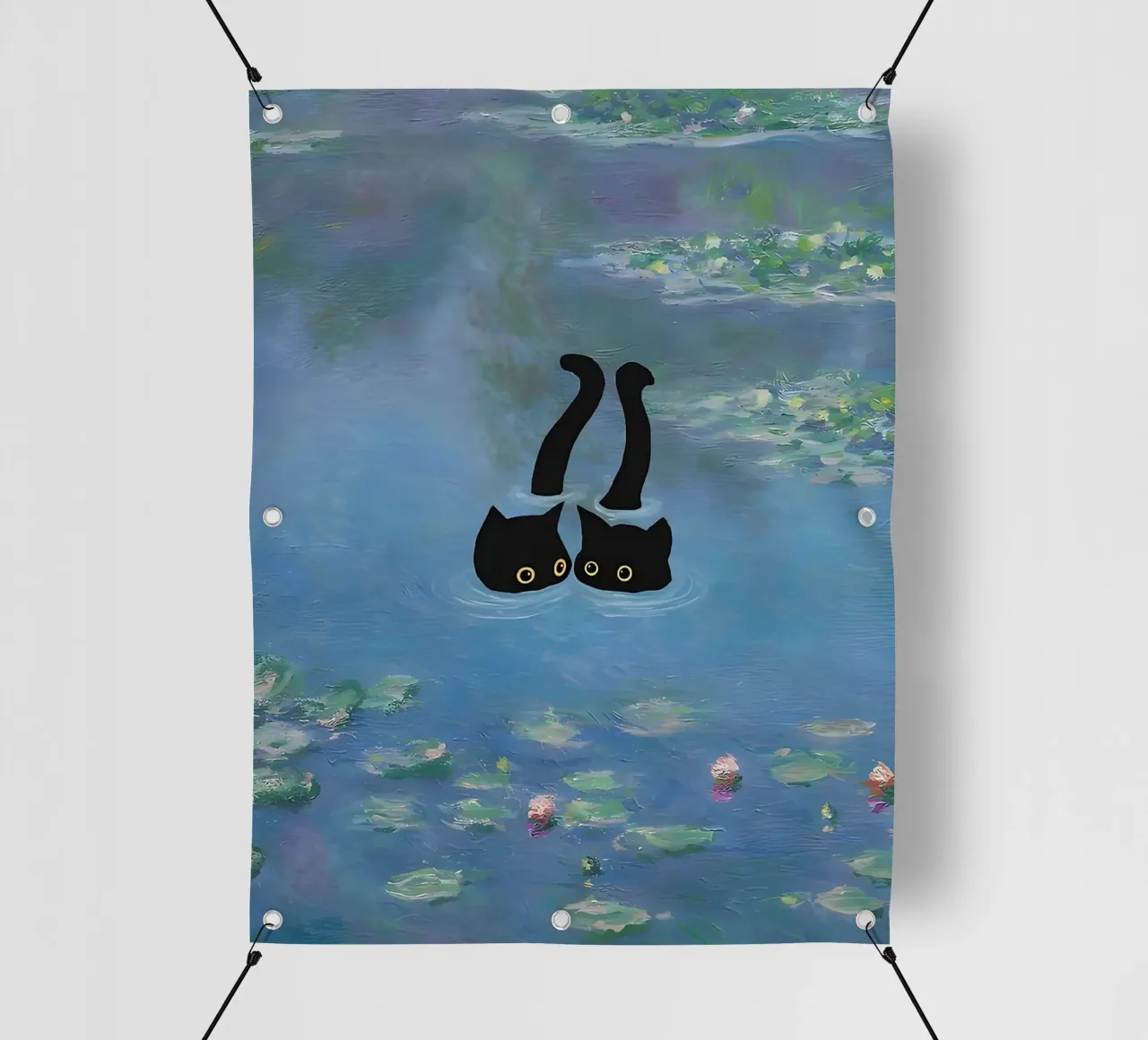 Gatto Monet Ninfea telo in pvc da ART BEST