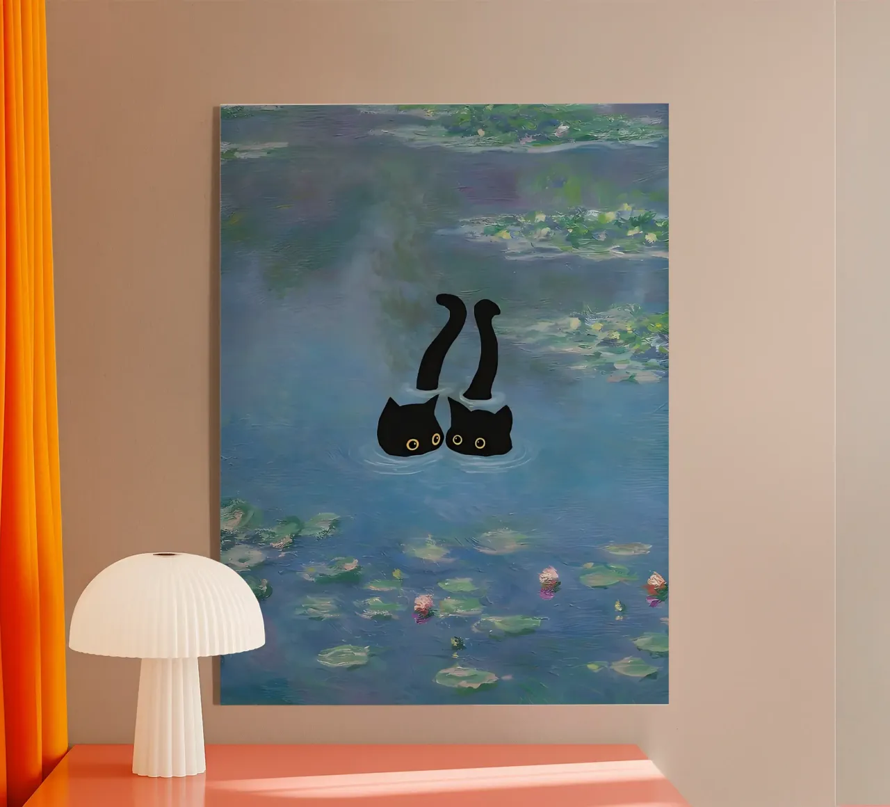 Gatto Monet Ninfea plexiglass da ART BEST