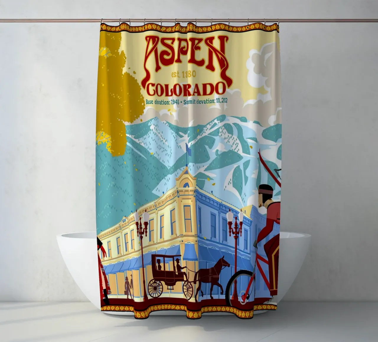 Aspen tenda da doccia da williamsshop