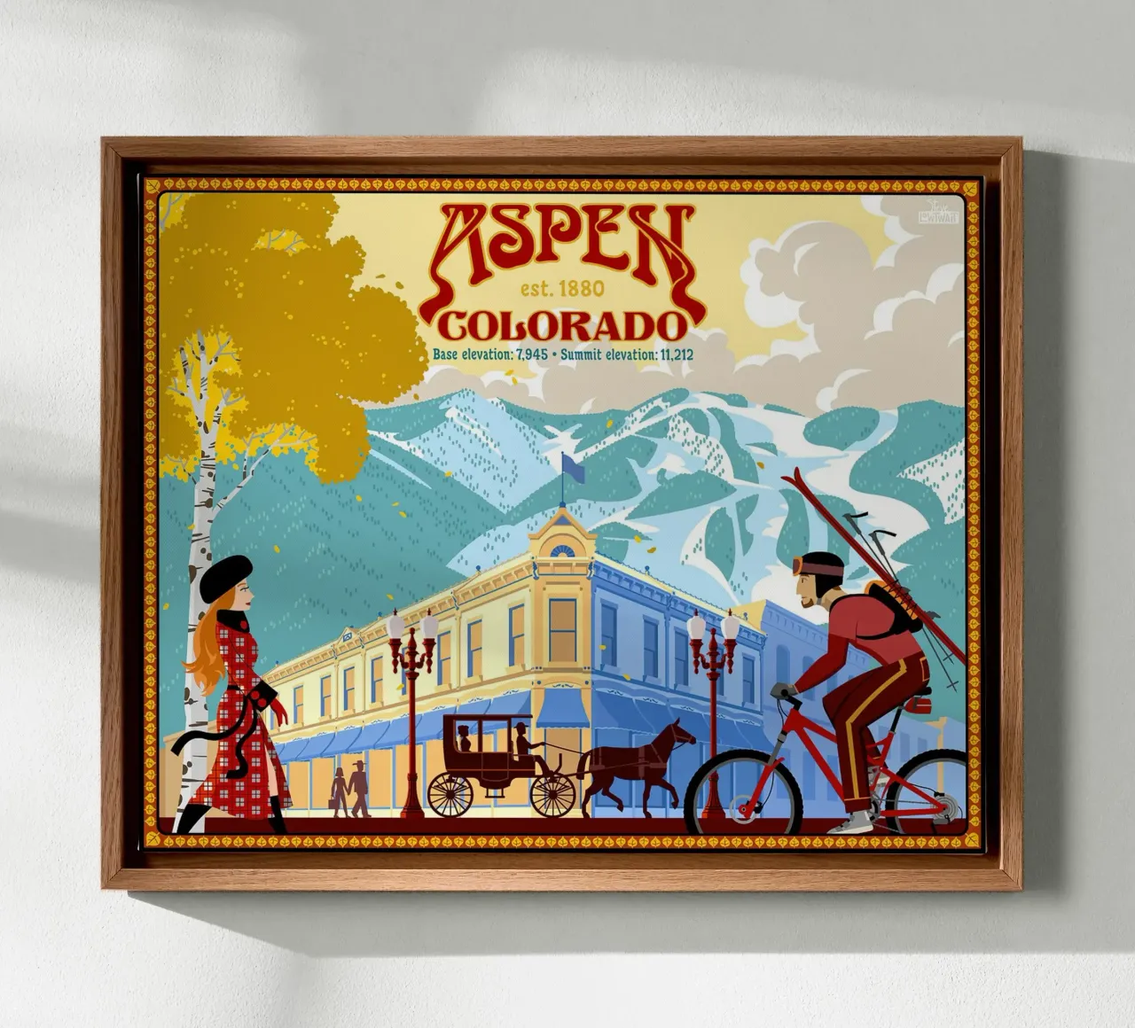 Aspen tela con Cornice a cassetta da williamsshop