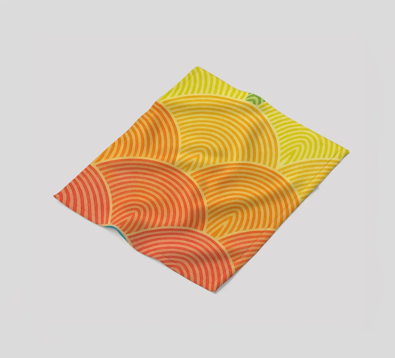 abstract geometric half circle line fleece blanket by arkhanz