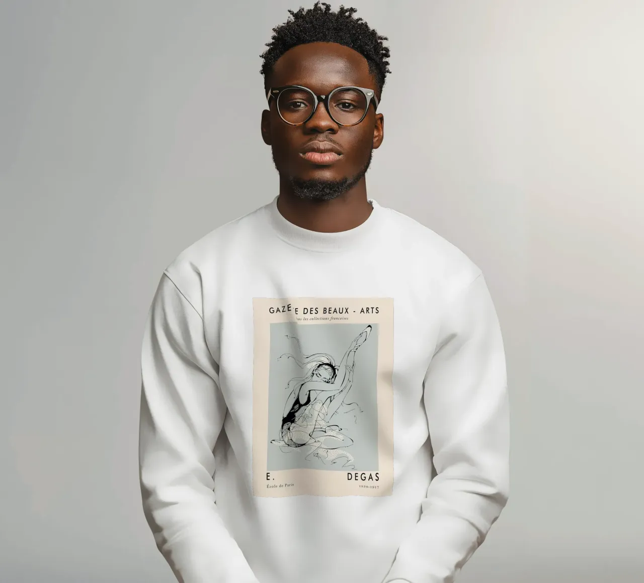 Edgar Degas In Pariser Schule Sweatshirt von Alfieson