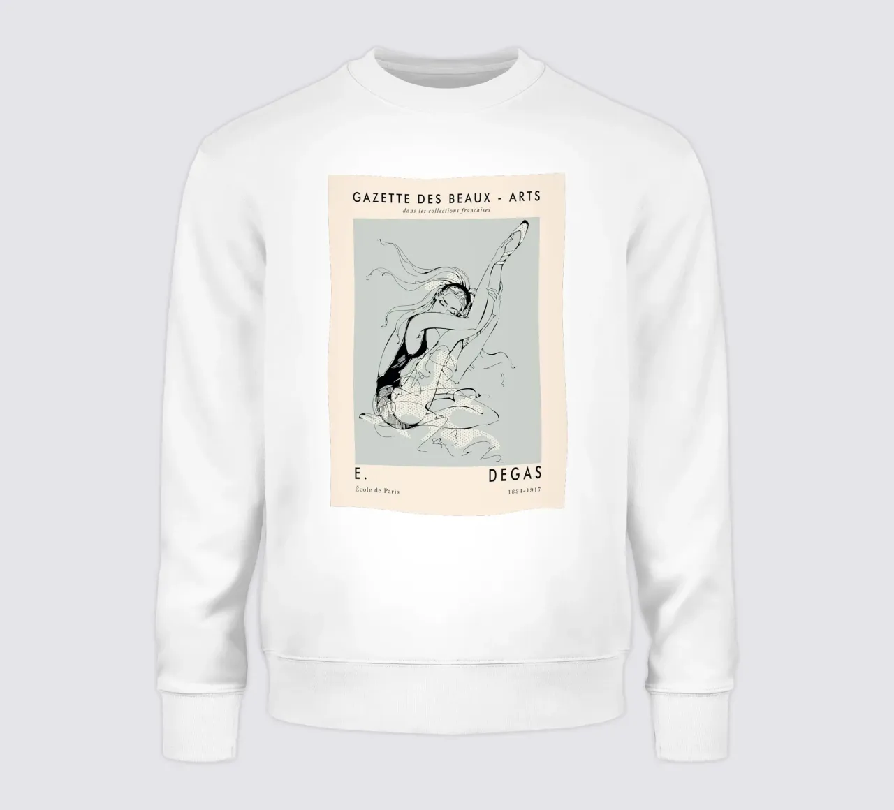 Edgar Degas In Pariser Schule Sweatshirt von Alfieson